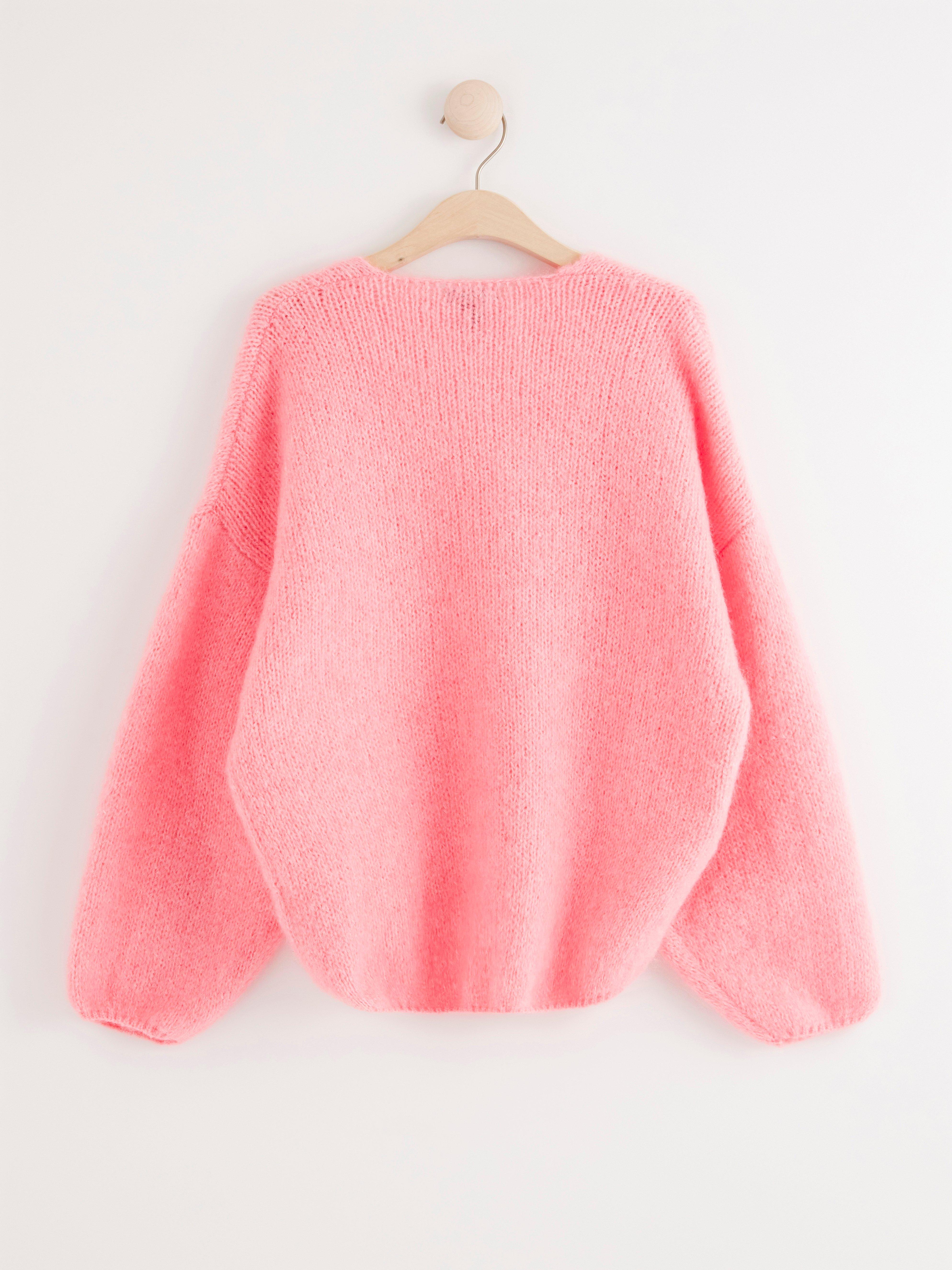Cardigan - Dam - Rosa