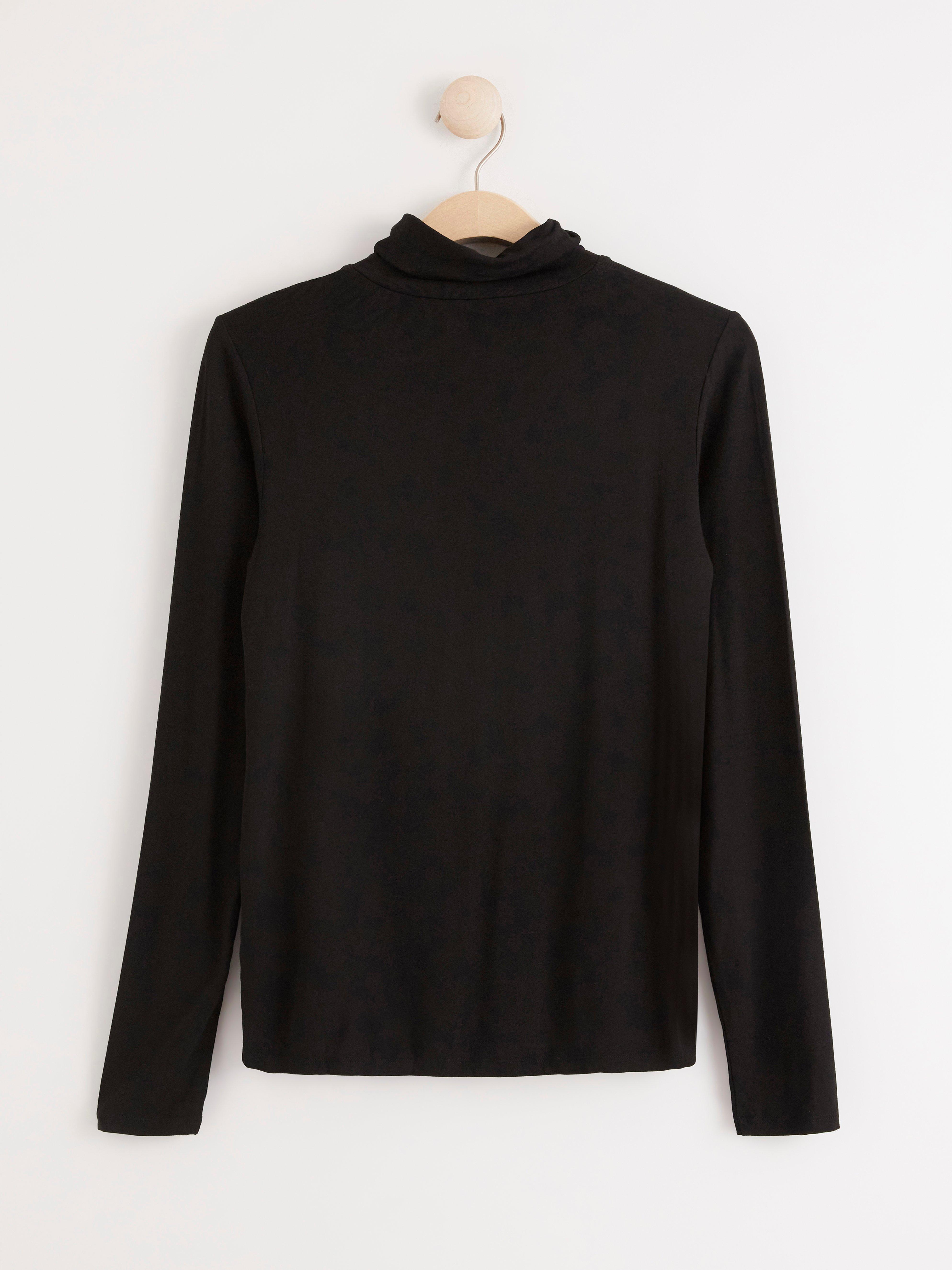 Roller Neck Top - Womens Wear - Black