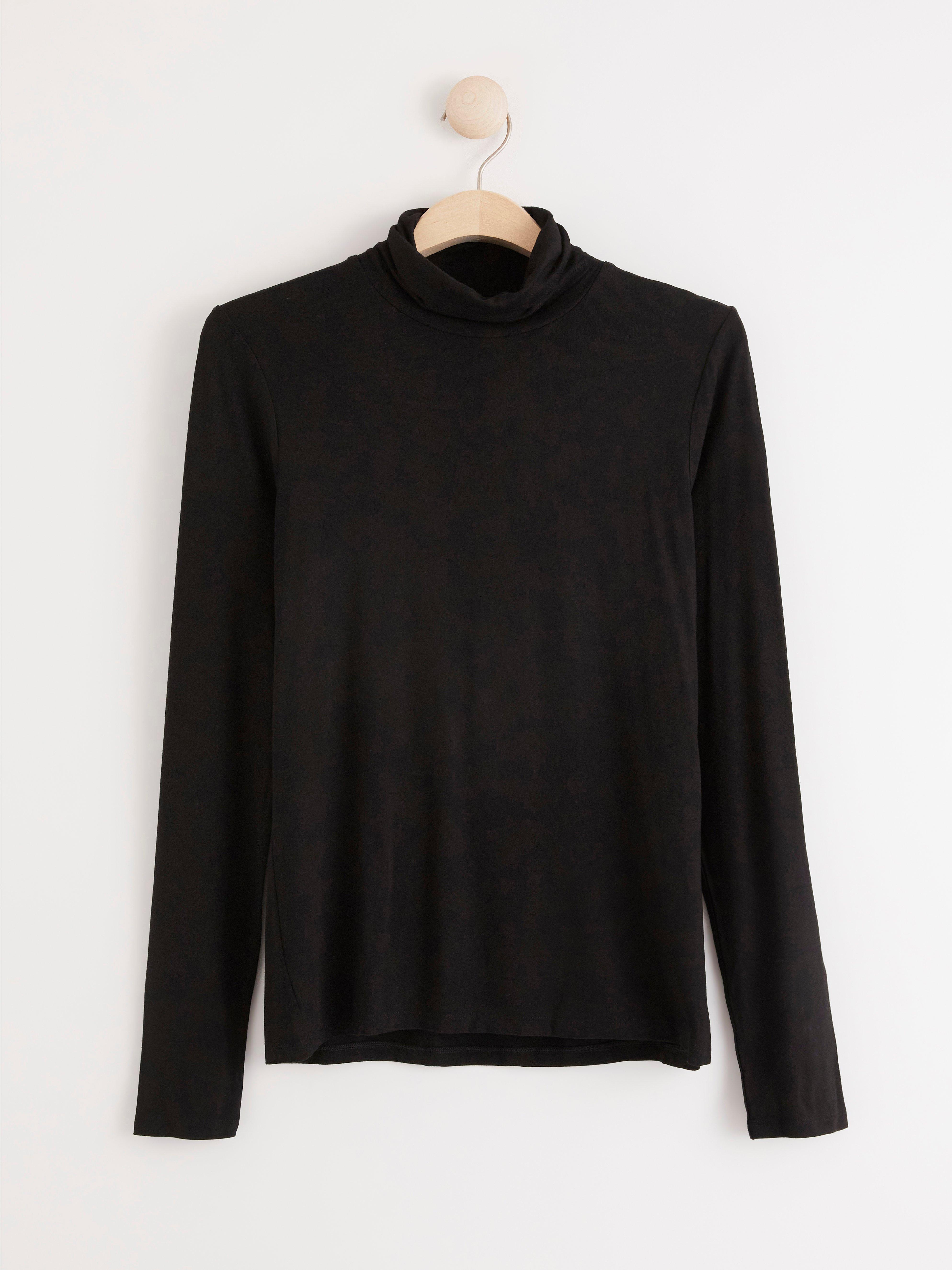 Roller Neck Top - Womens Wear - Black