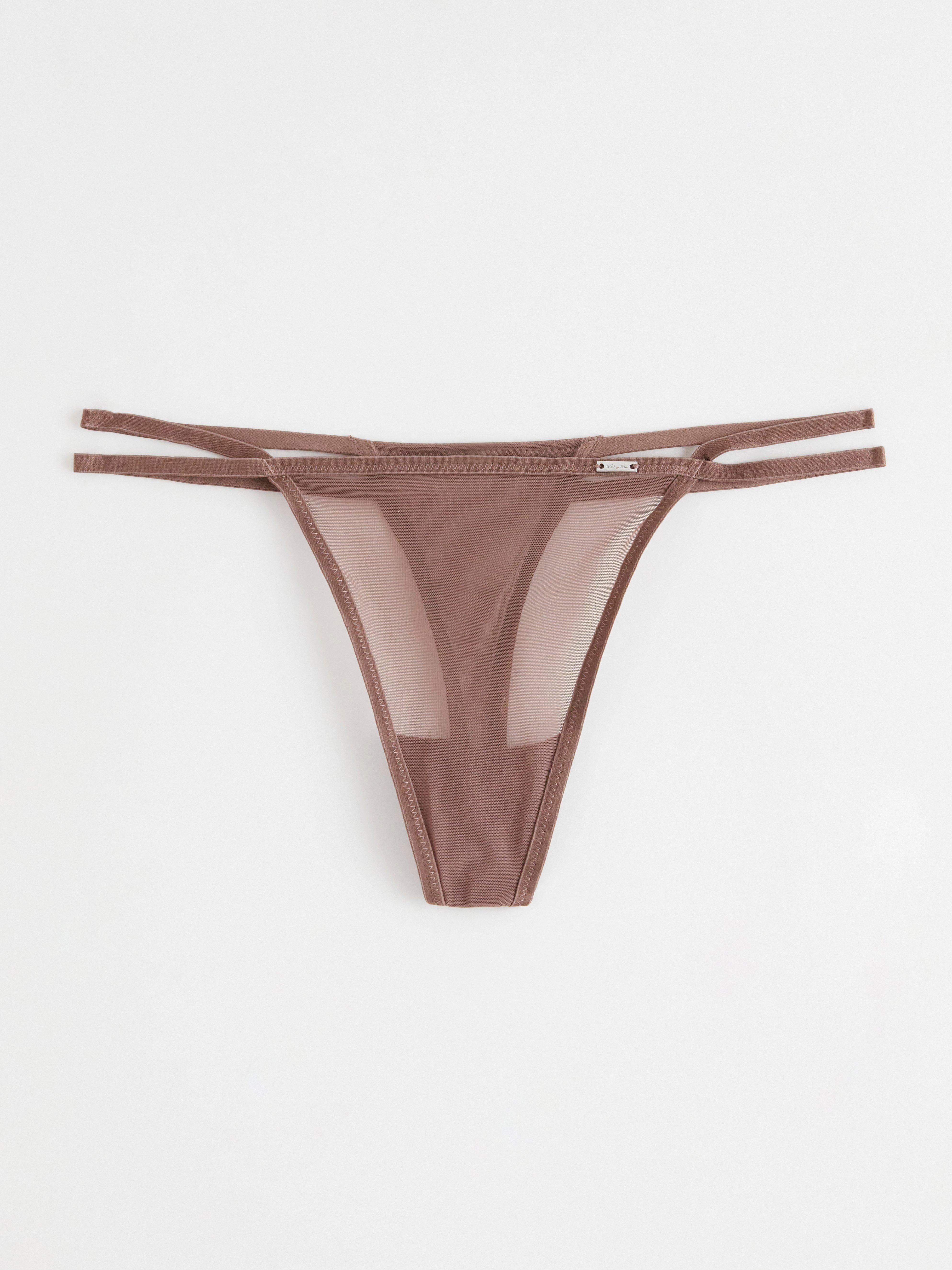 Thong Low - Lingerie - Brown
