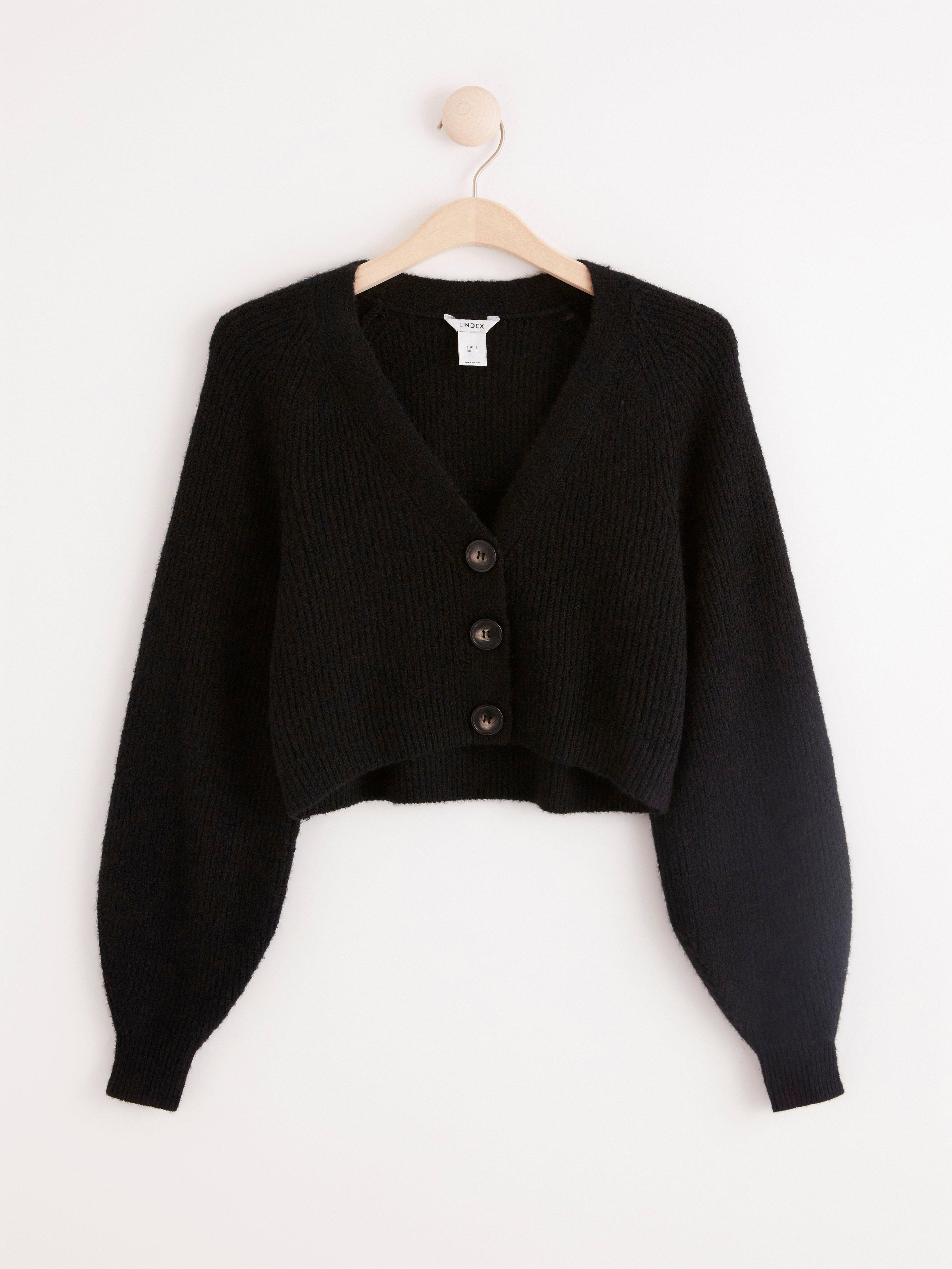 MOM stickad cardigan