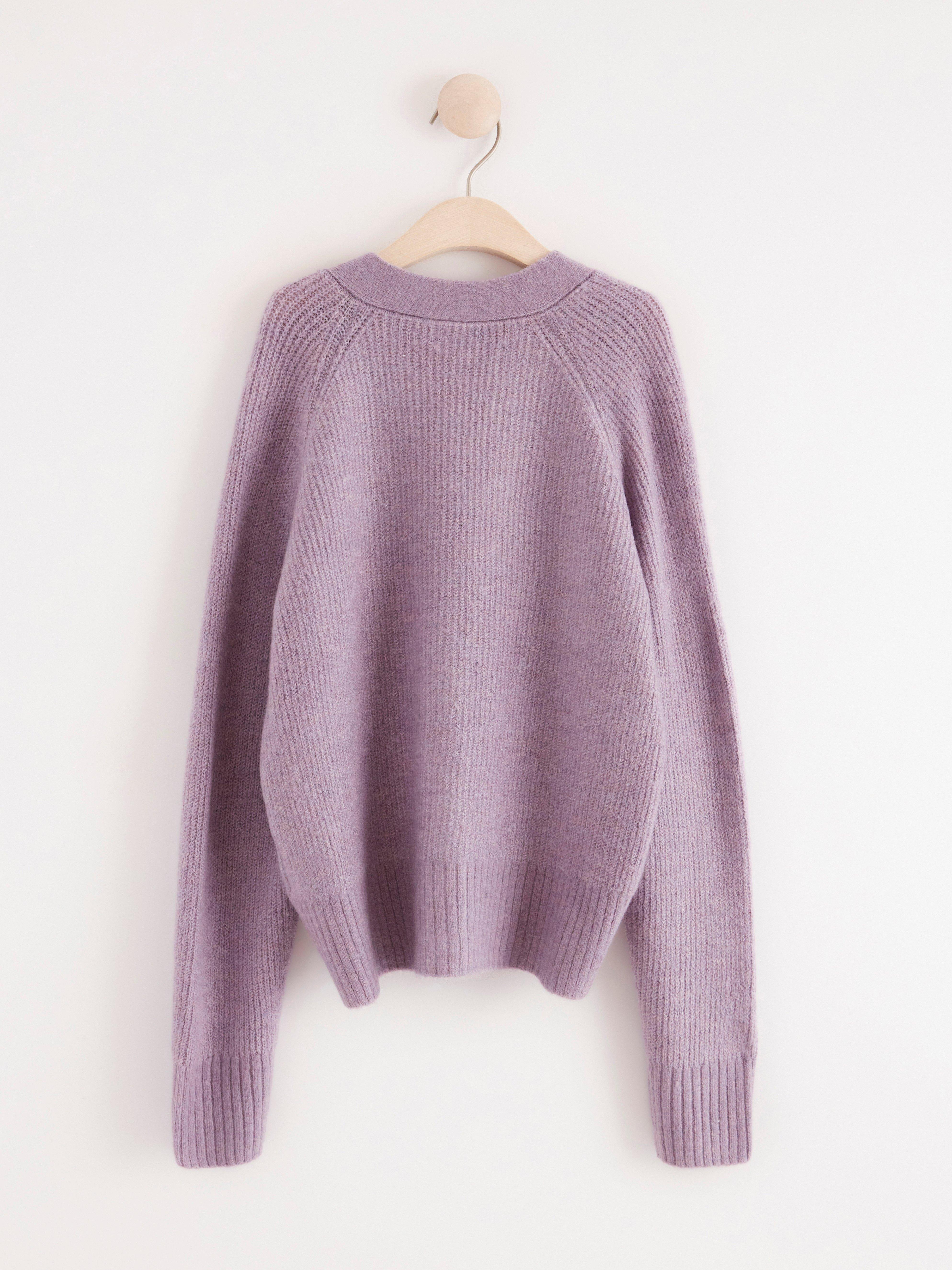 Cardigan - Barn - Lila