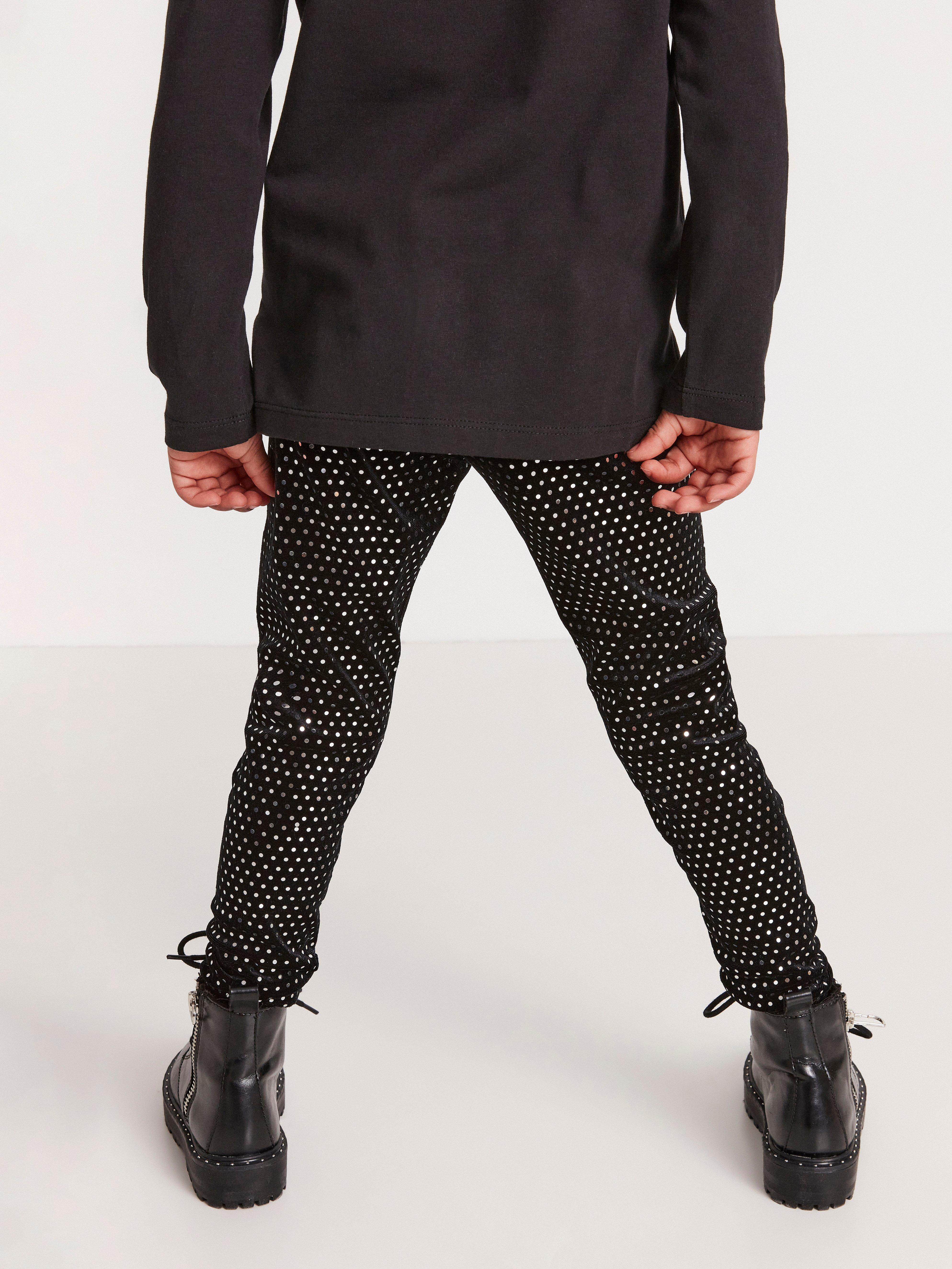 black velvet leggings