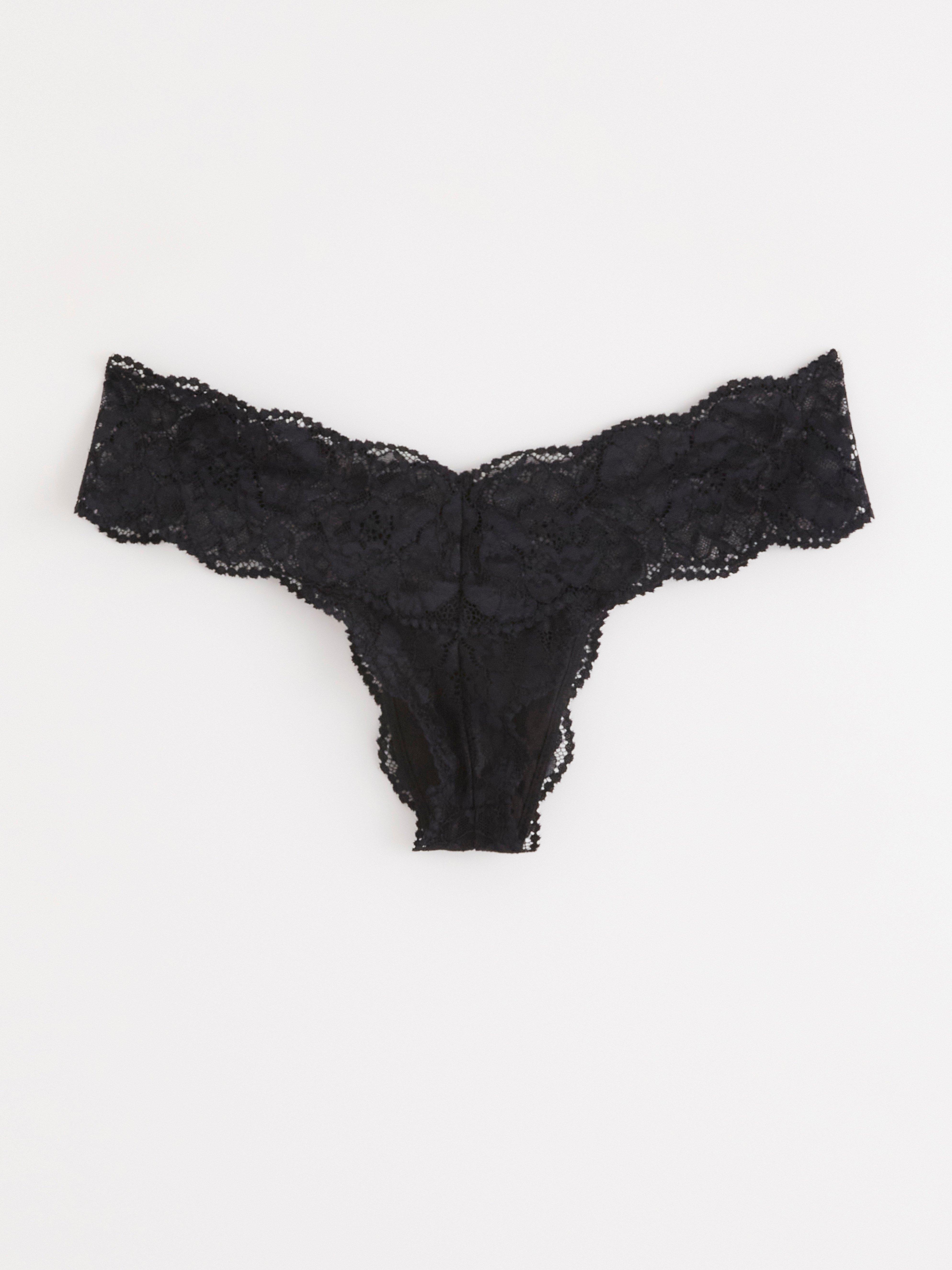 Thong Low - Lingerie - Black
