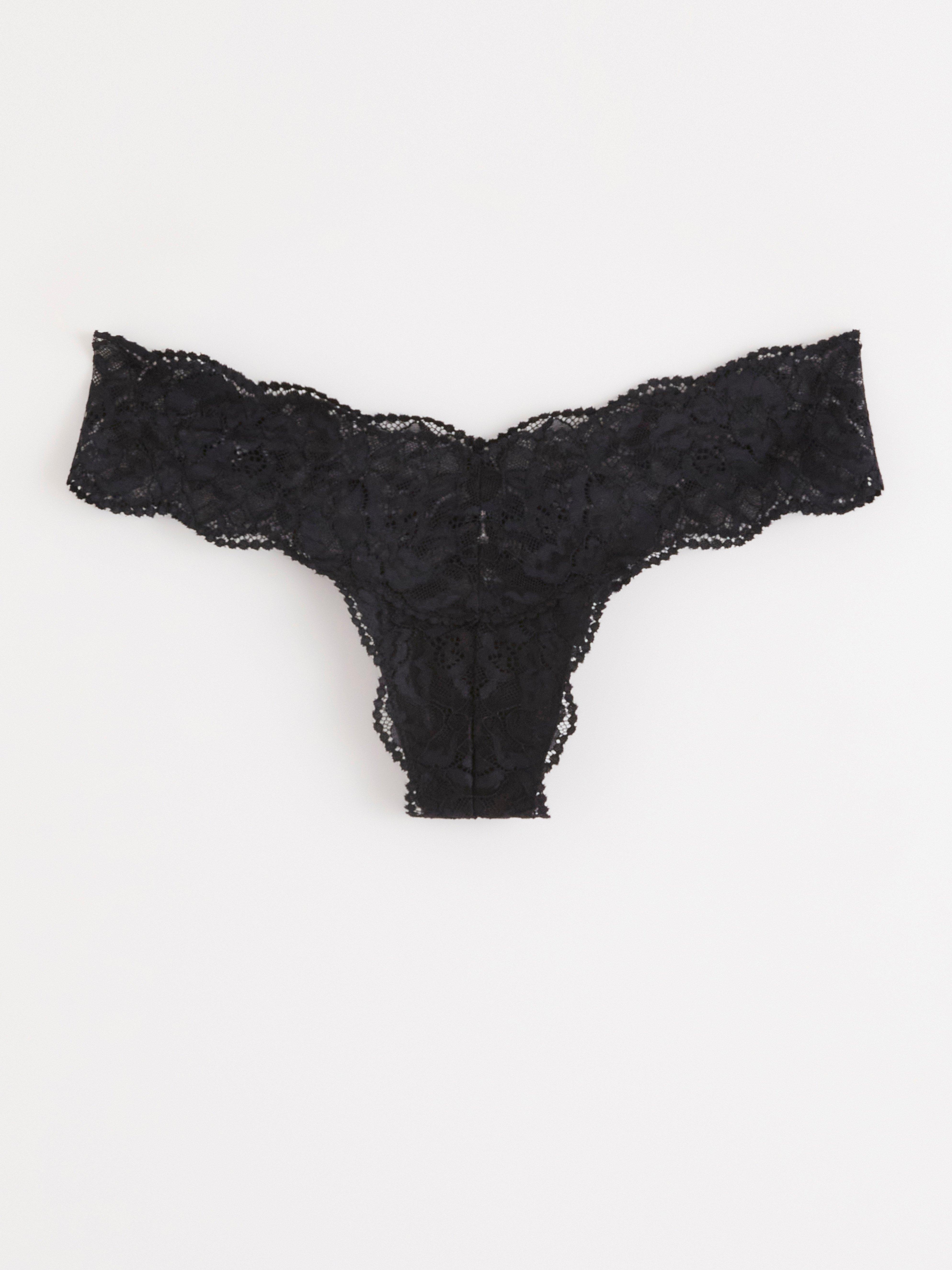 Thong Low - Lingerie - Black
