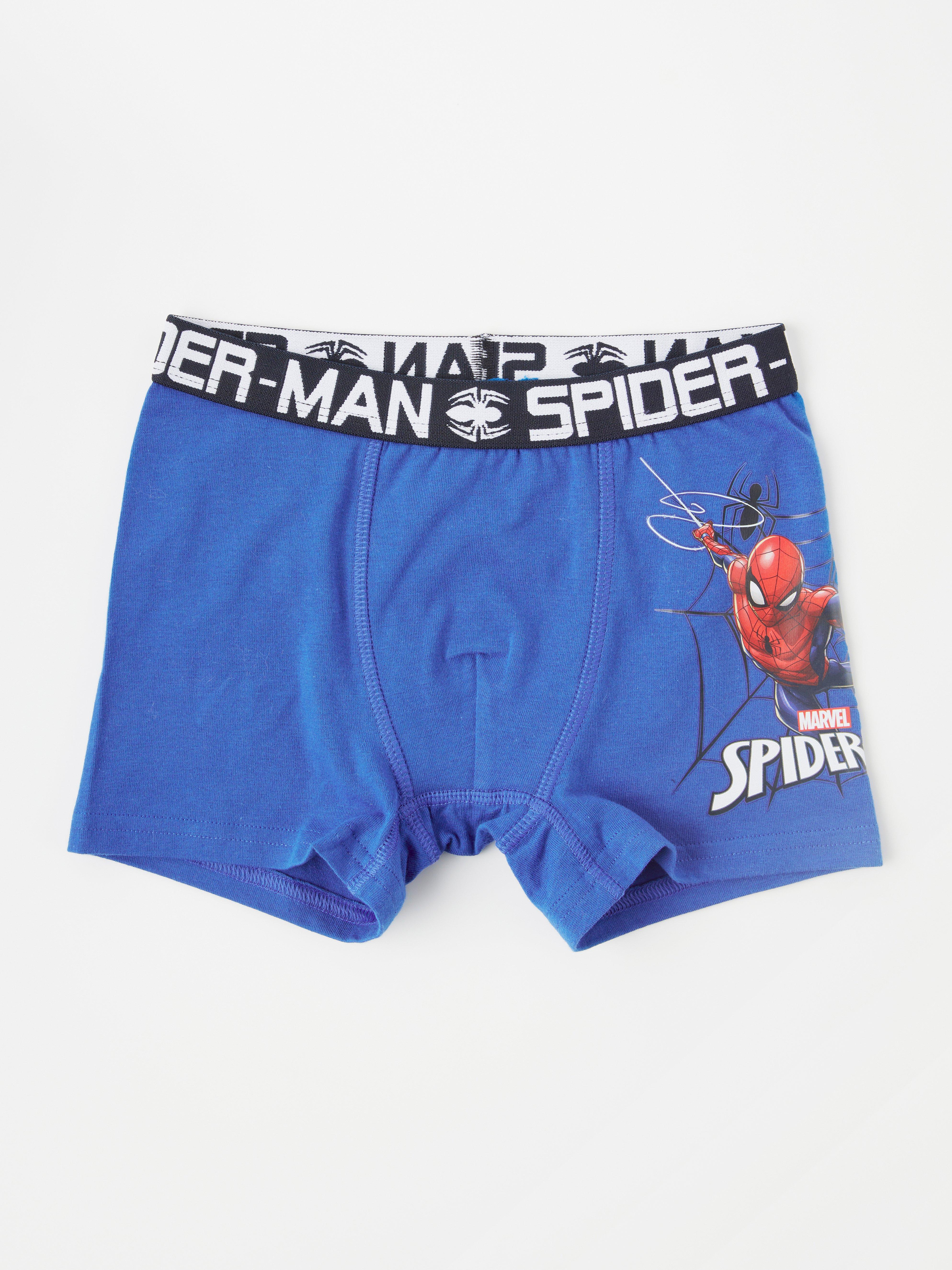 Spider-Man Men's Satin Boxers Blue