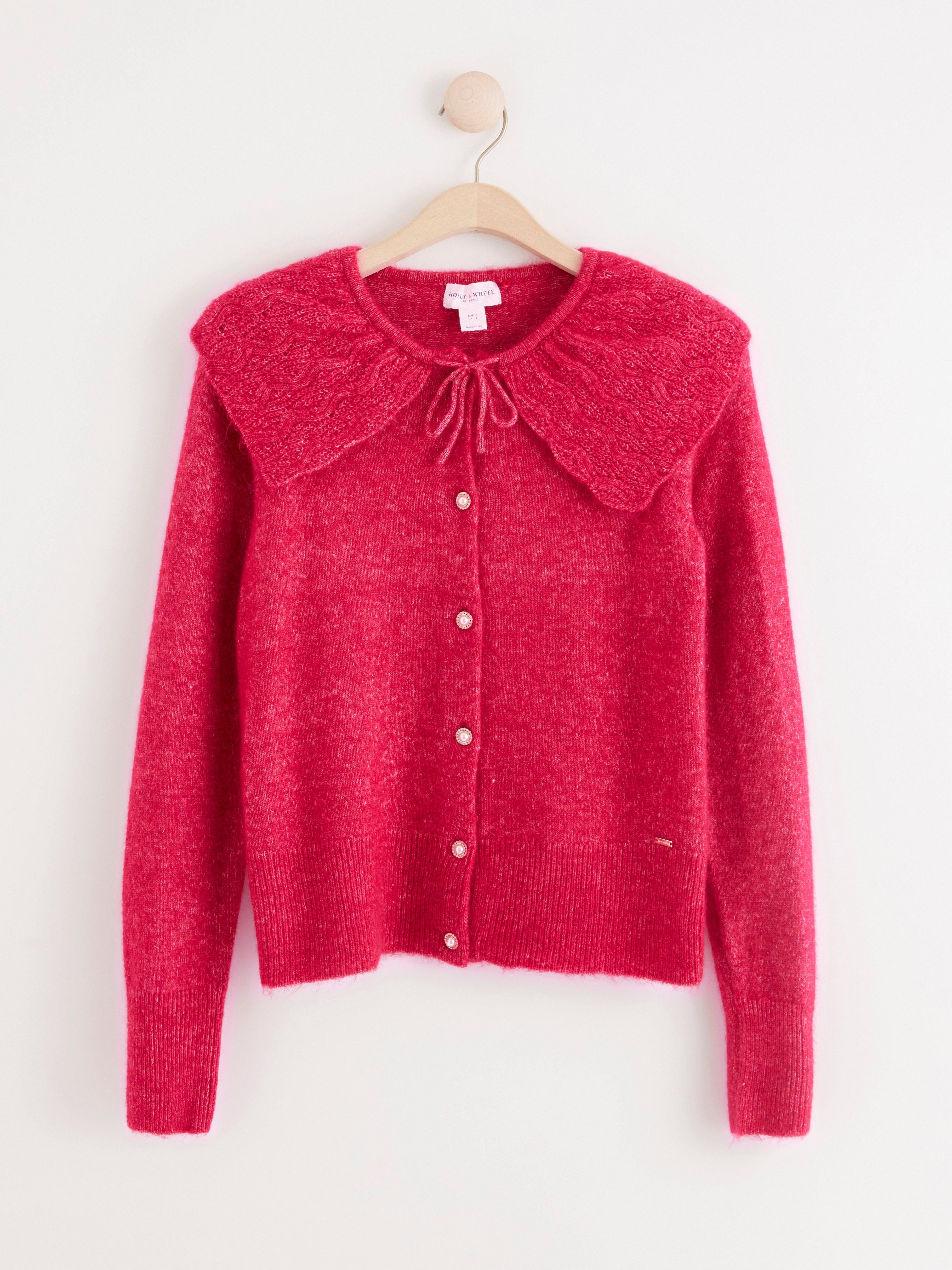 Cardigan - Dam - Rosa