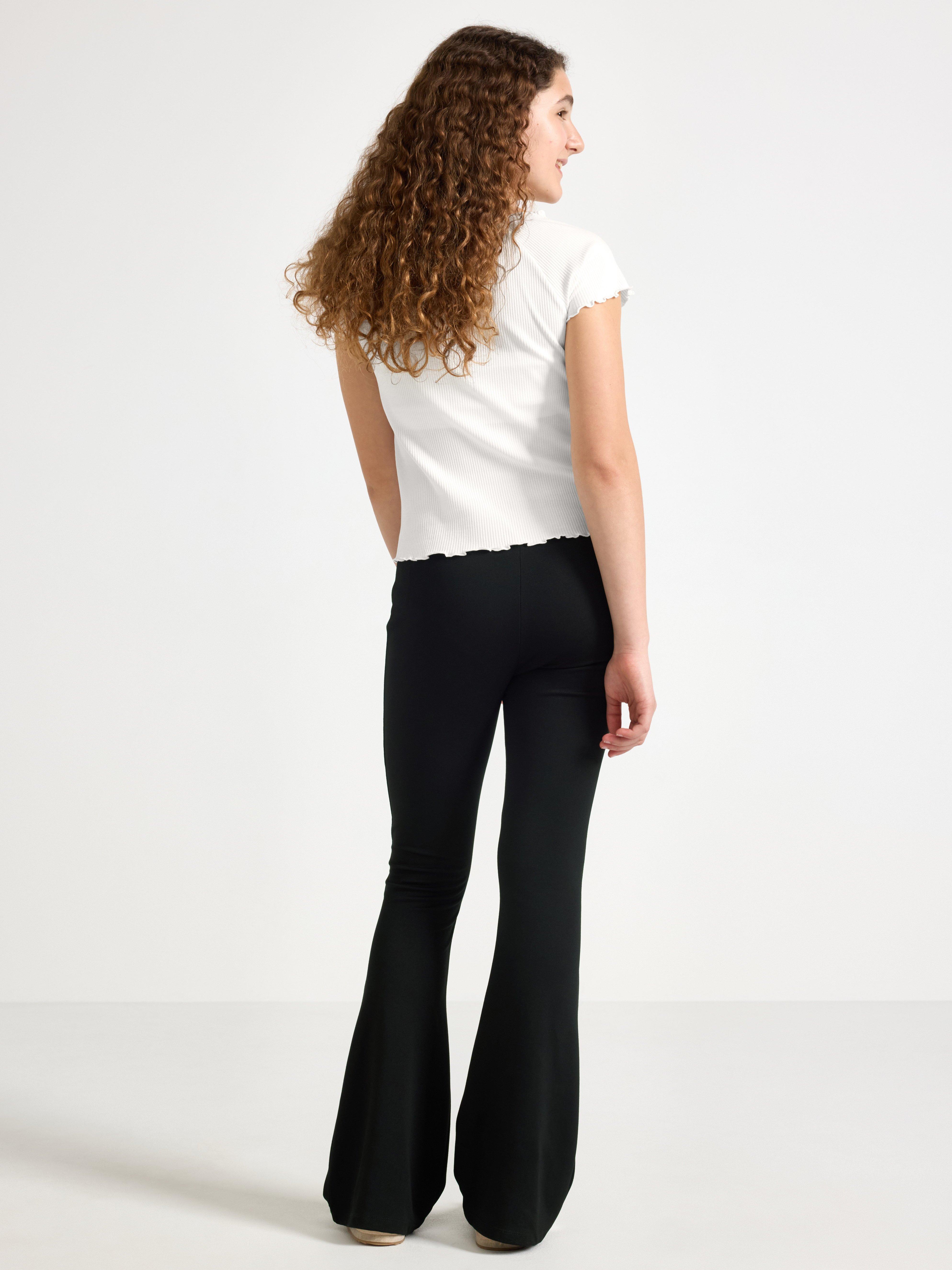 Flared Jersey Trousers