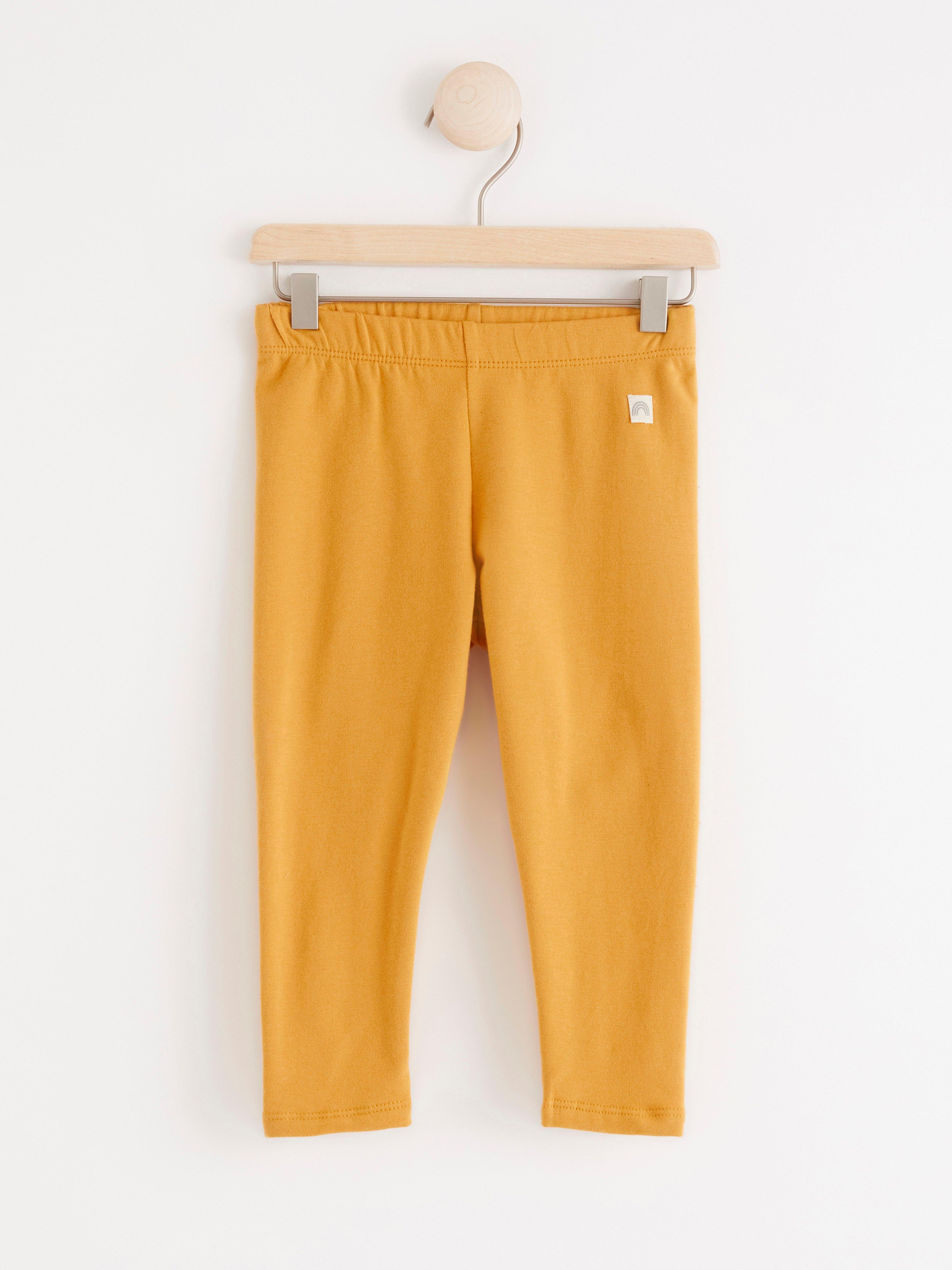 Leggings - Barn - Gul