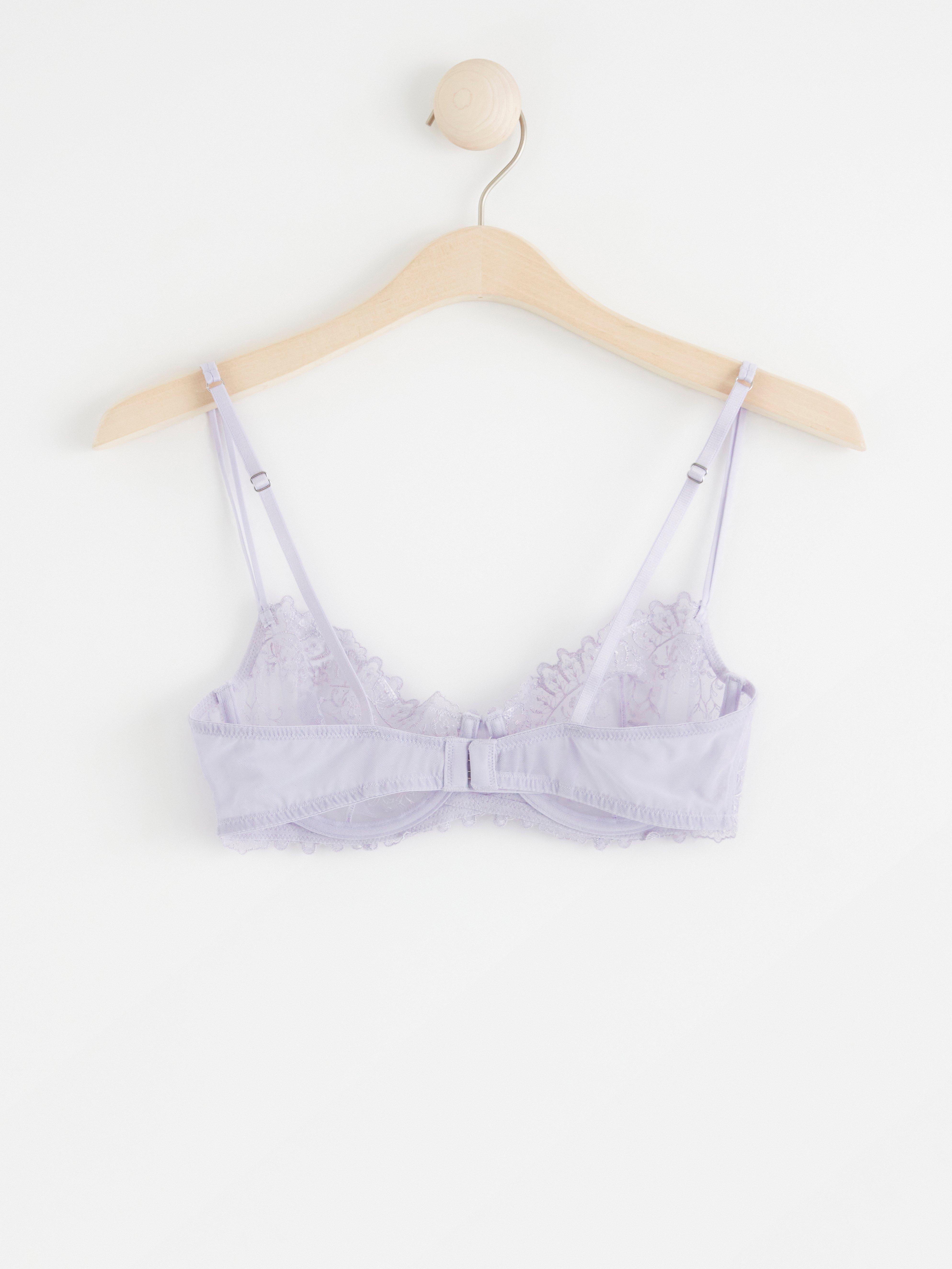 Unpadded Bra - Lingerie - Lilac