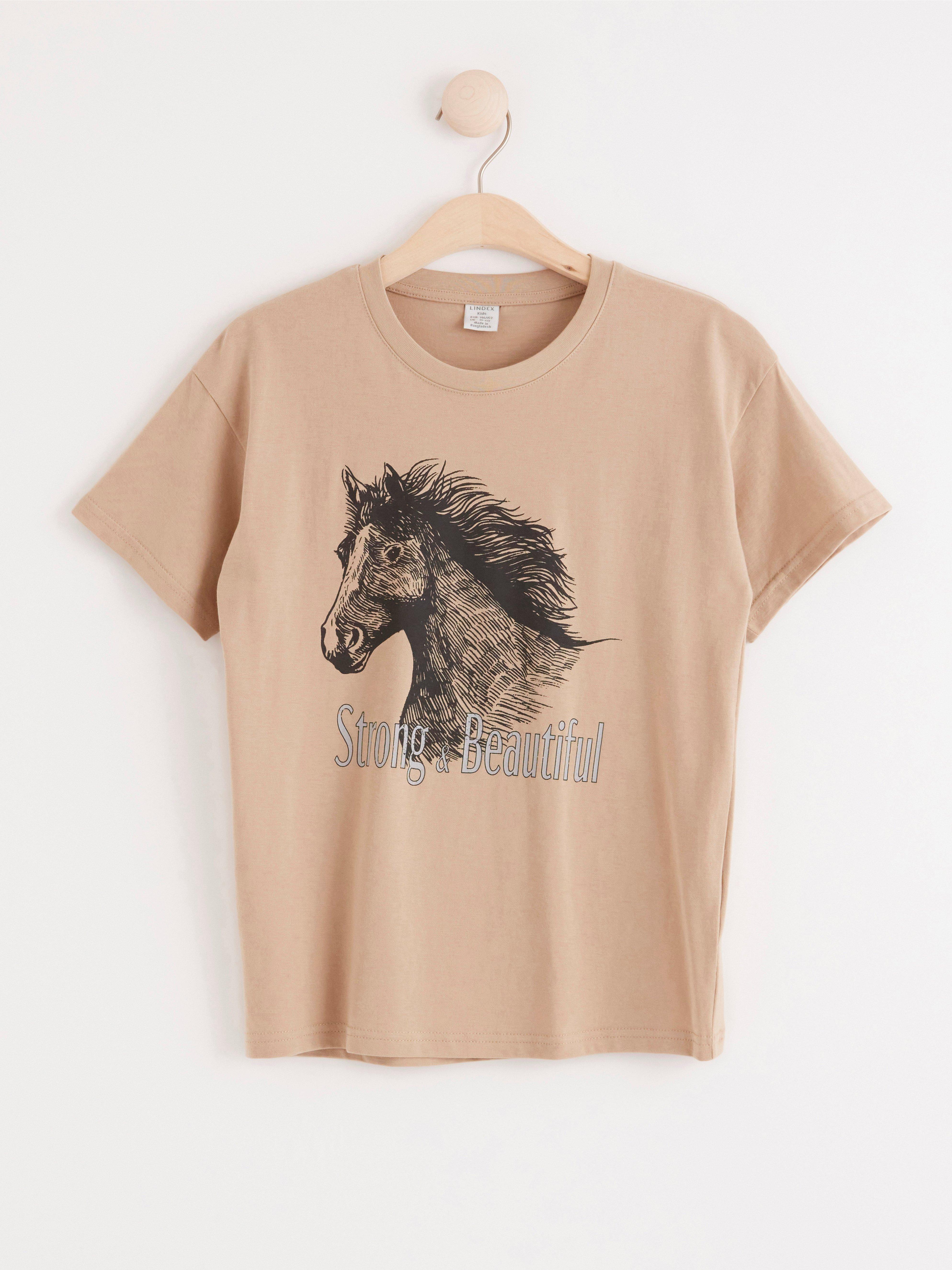 T-shirt - Barn - Beige