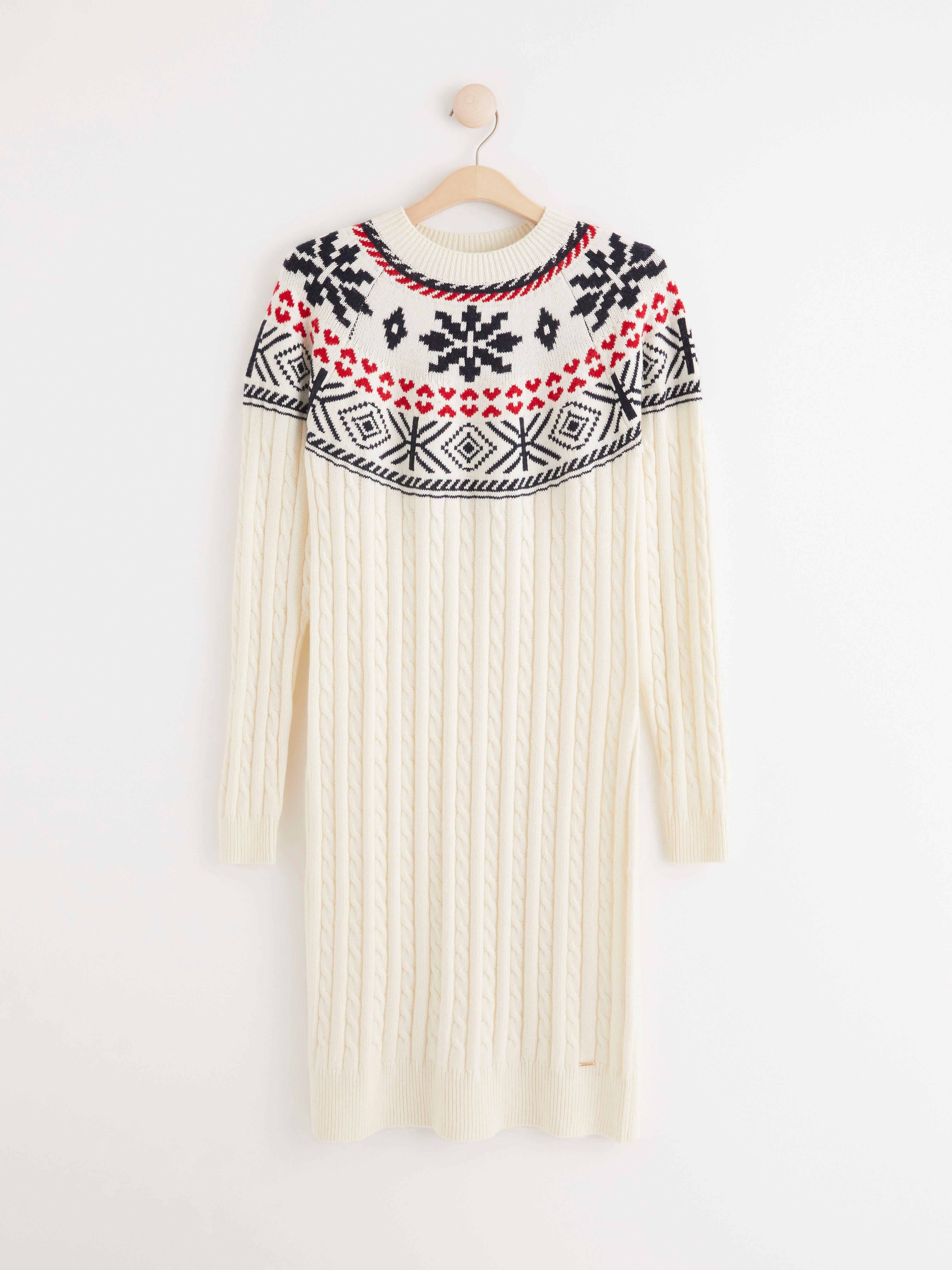 Fair isle knitted dress best sale