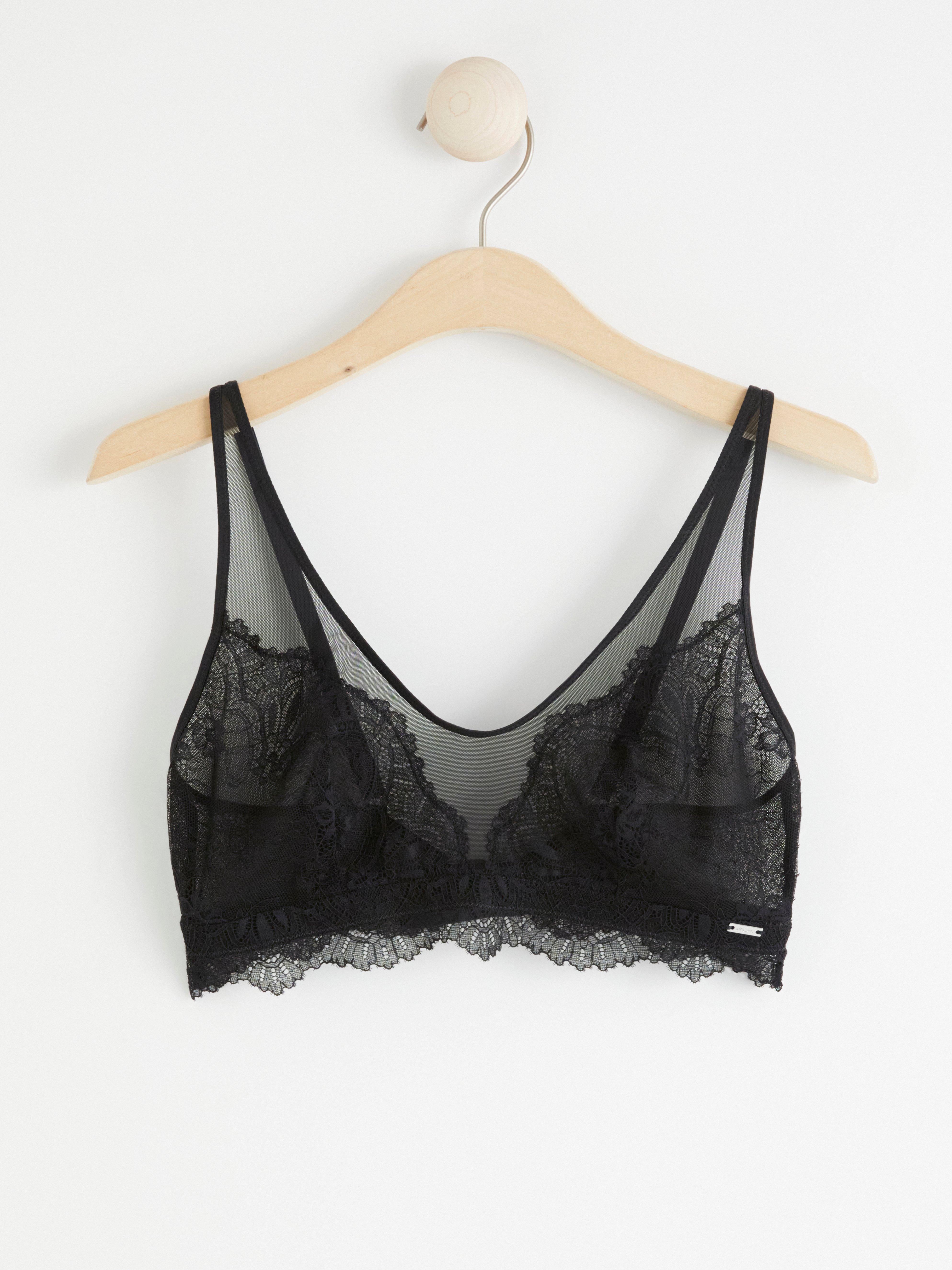 Podprsenka bez vypchávok - Spodná bielizeň - Čierna