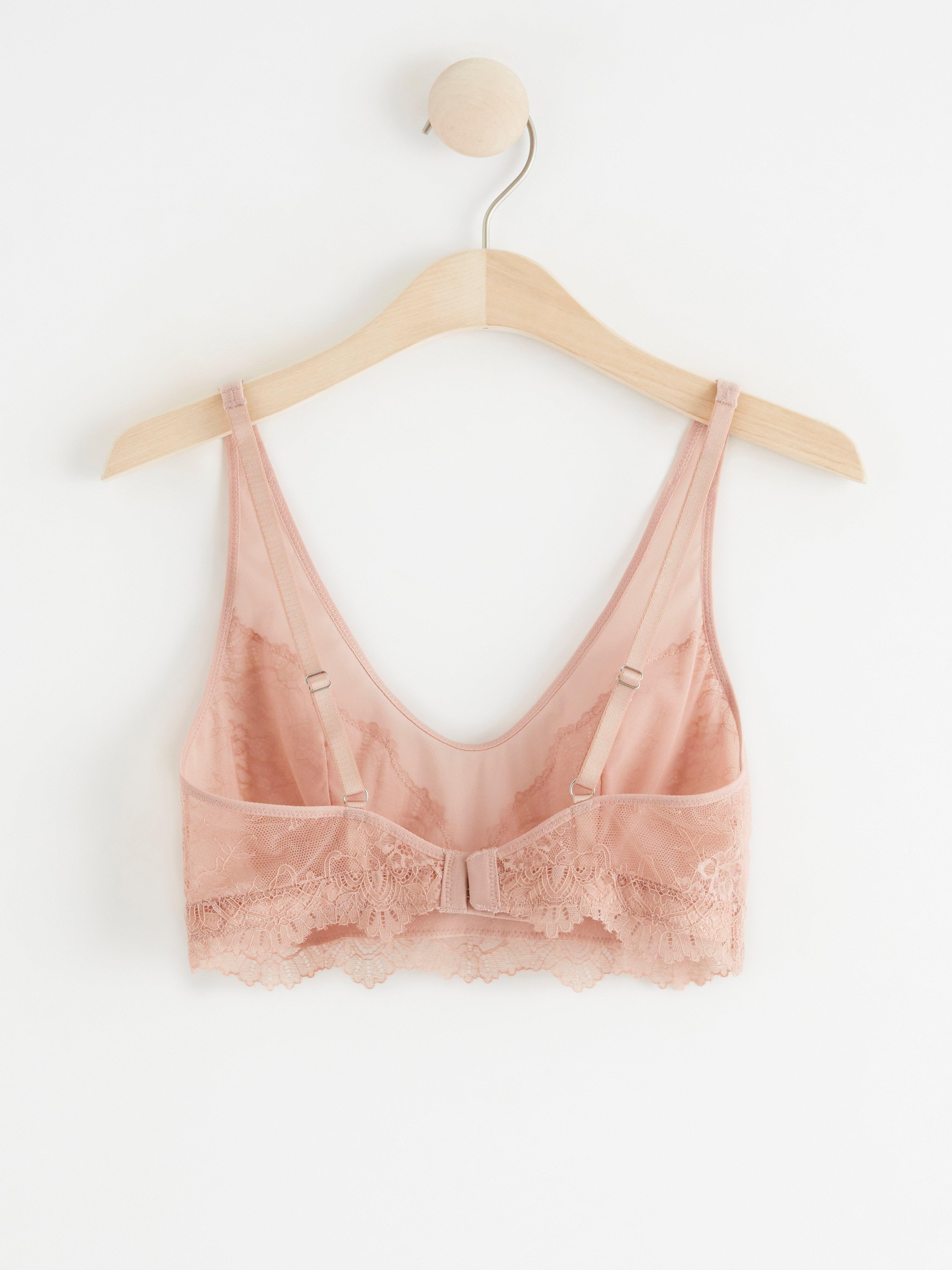 Unpadded Bra - Lingerie - Pink