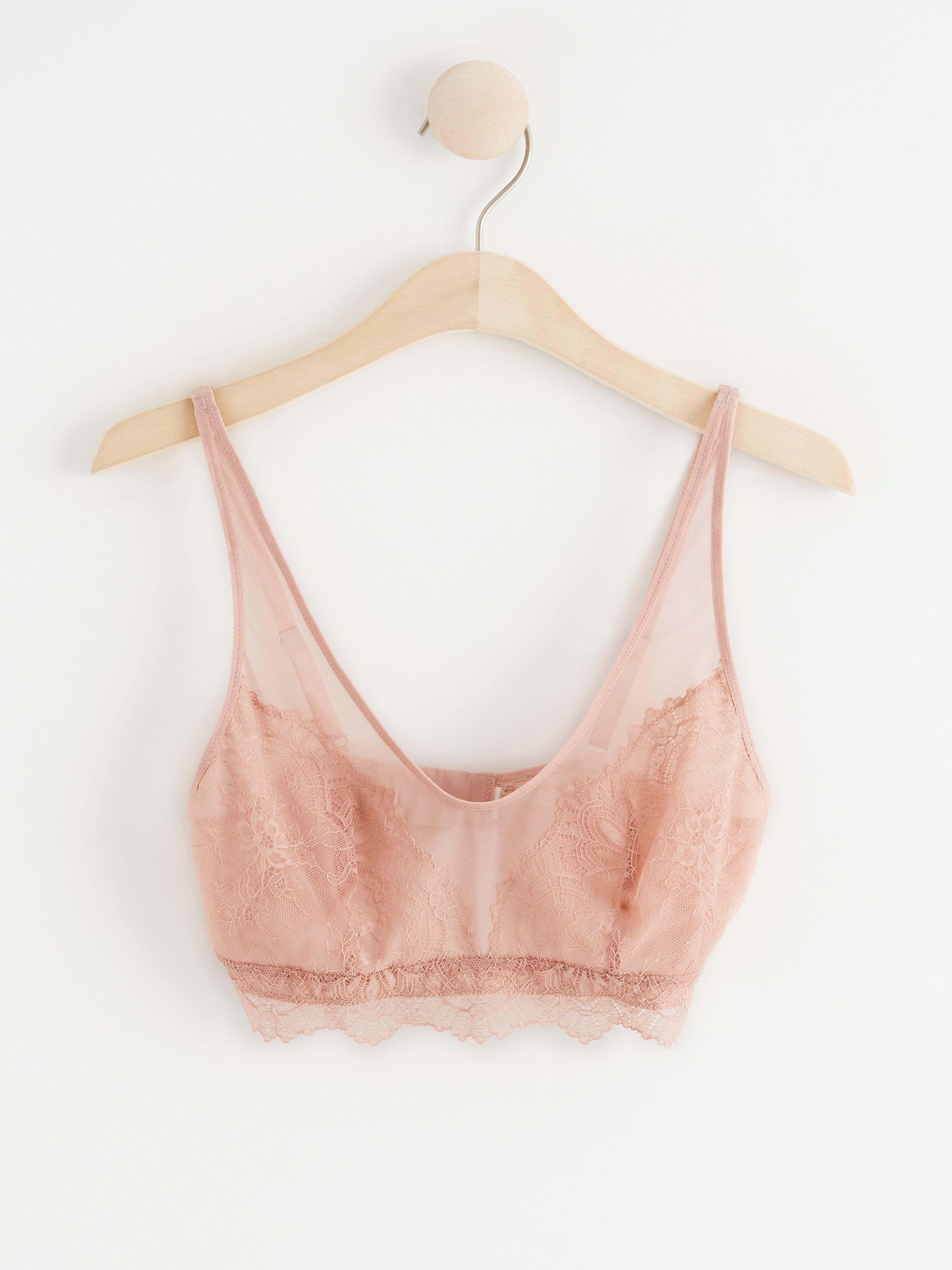 Unpadded Bra - Lingerie - Pink