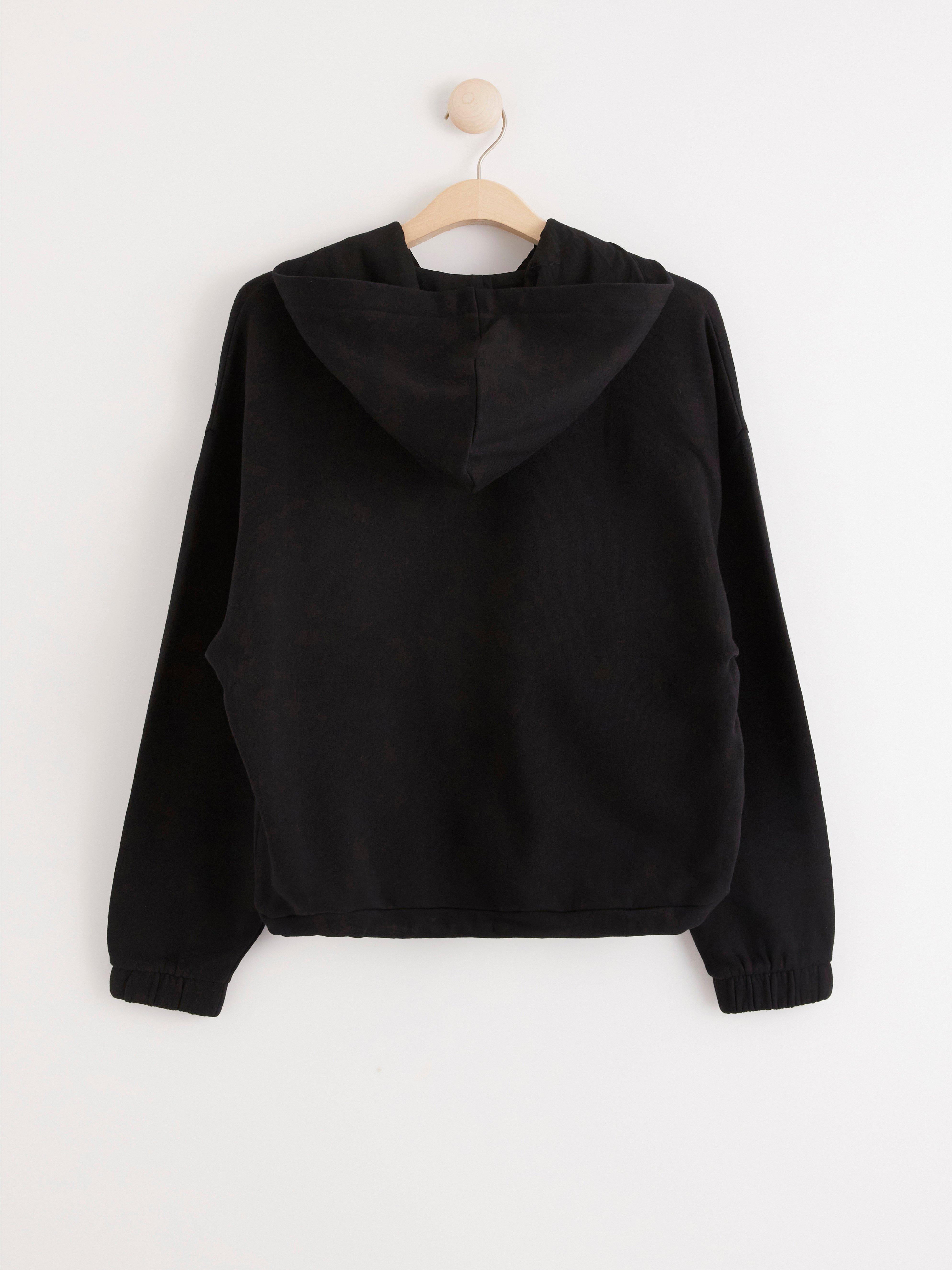 Hooded Sweatshirt - Lingerie - Black