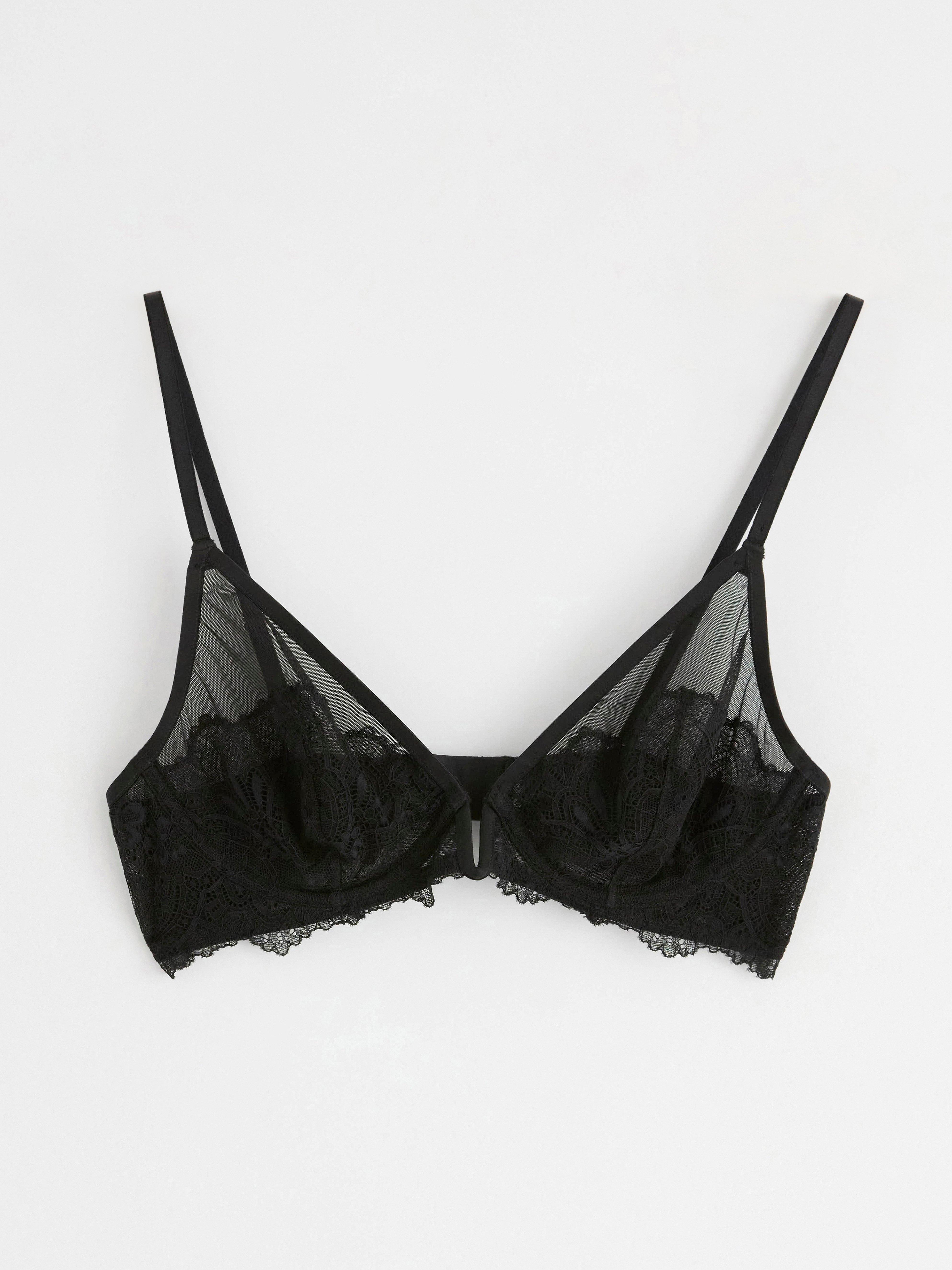 Unpadded Bra - Lingerie - Black