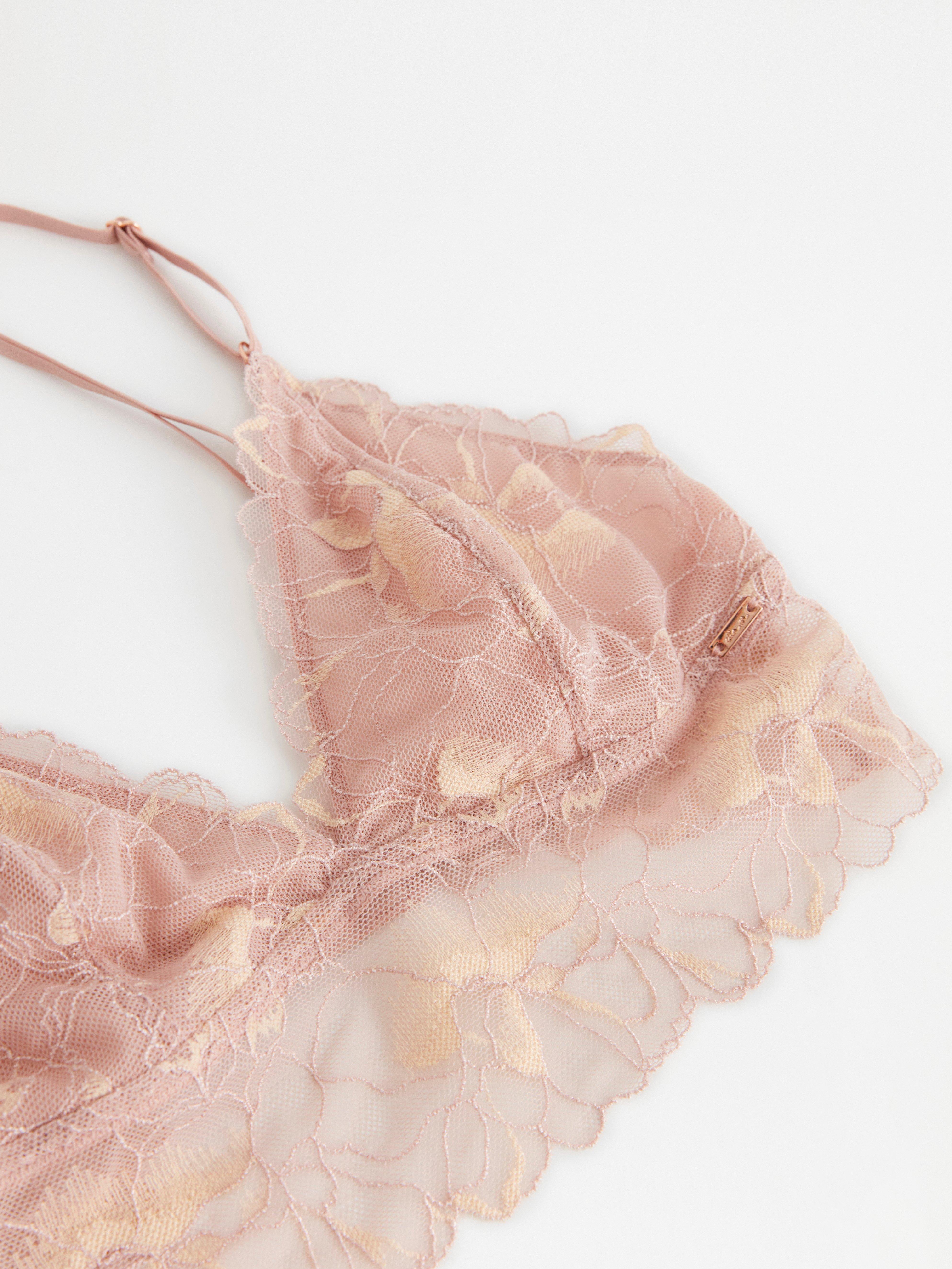 Unpadded Bra - Lingerie - Pink