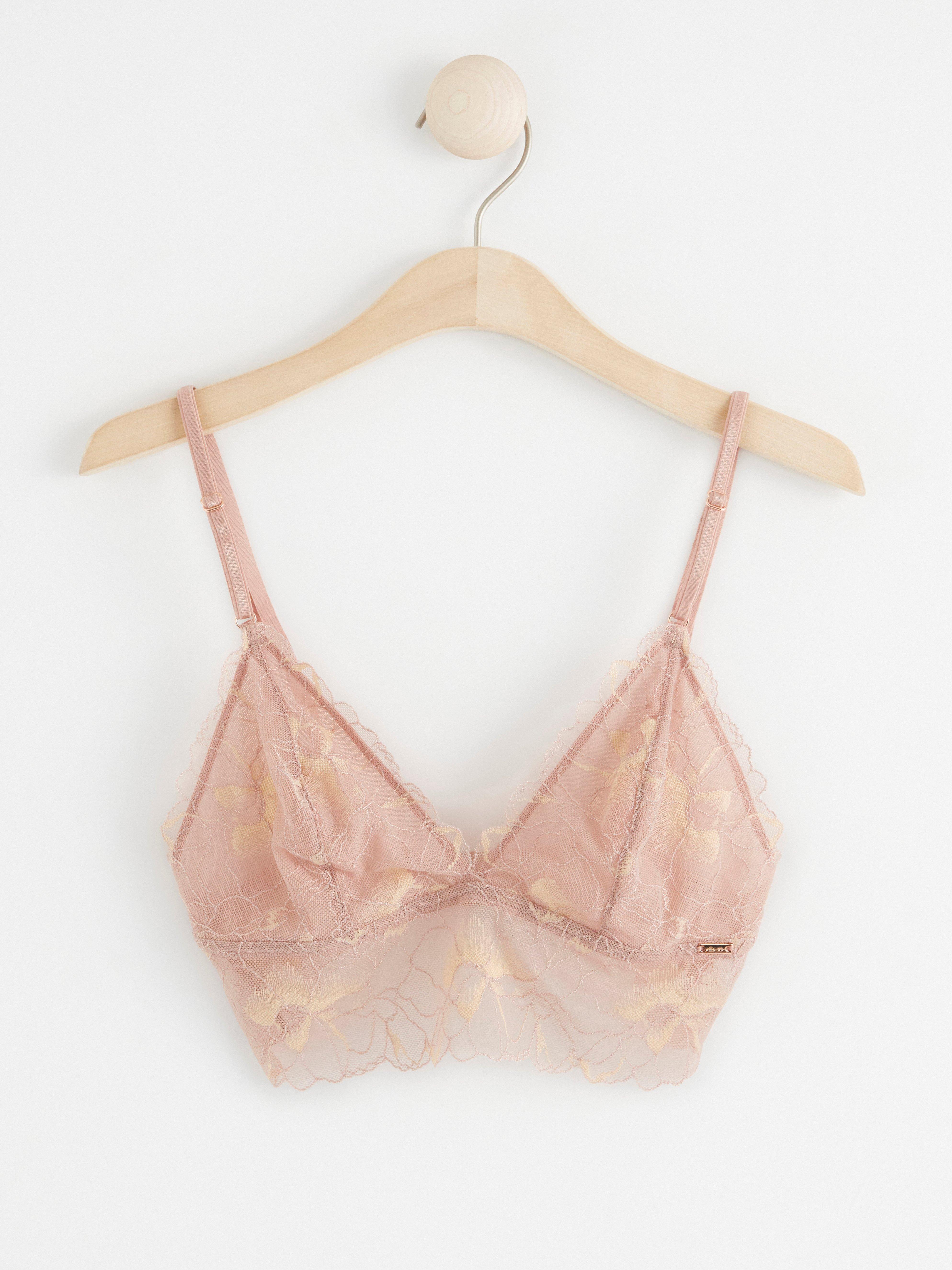Unpadded Bra - Lingerie - Pink