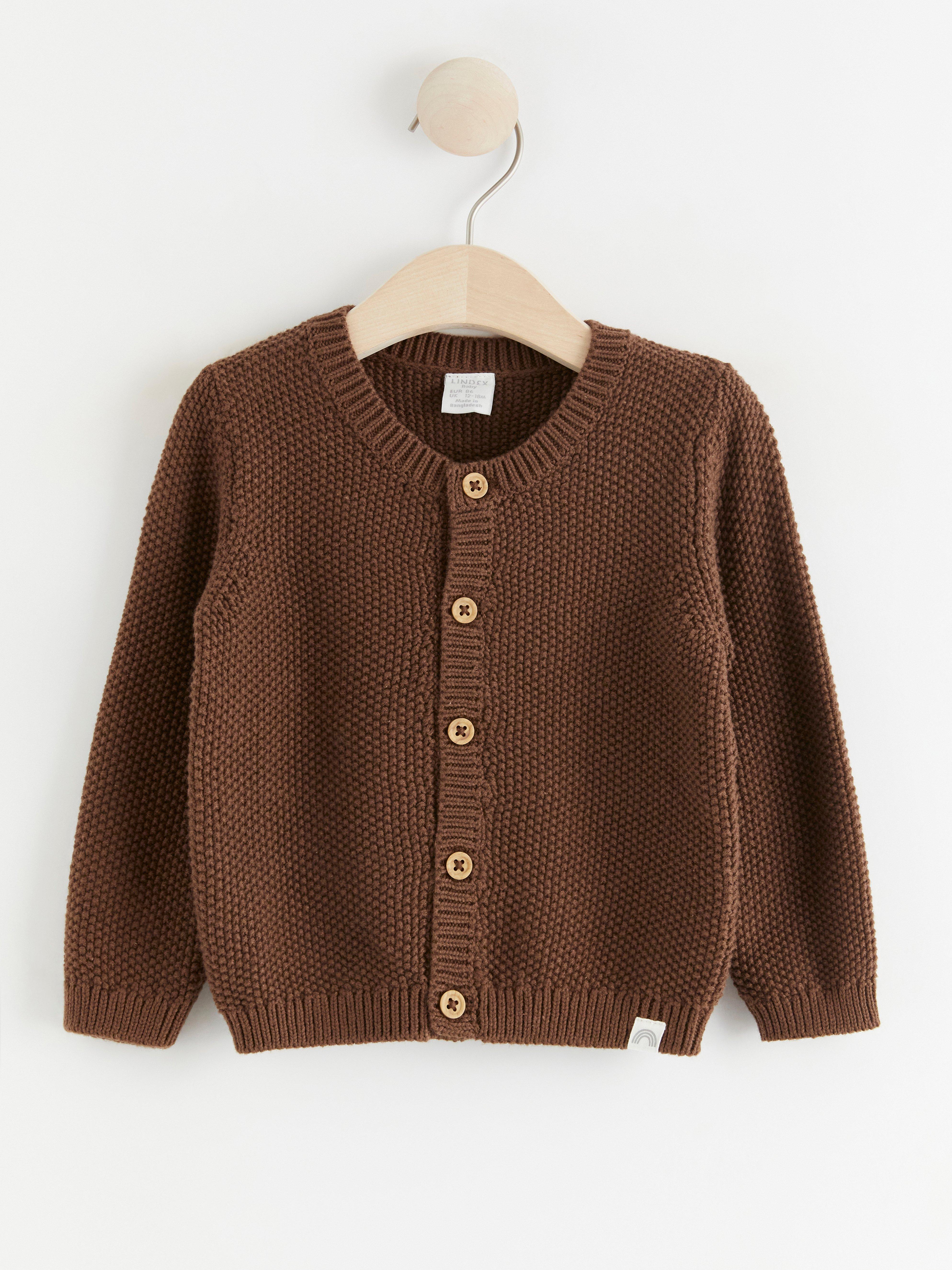 Mosstickad cardigan