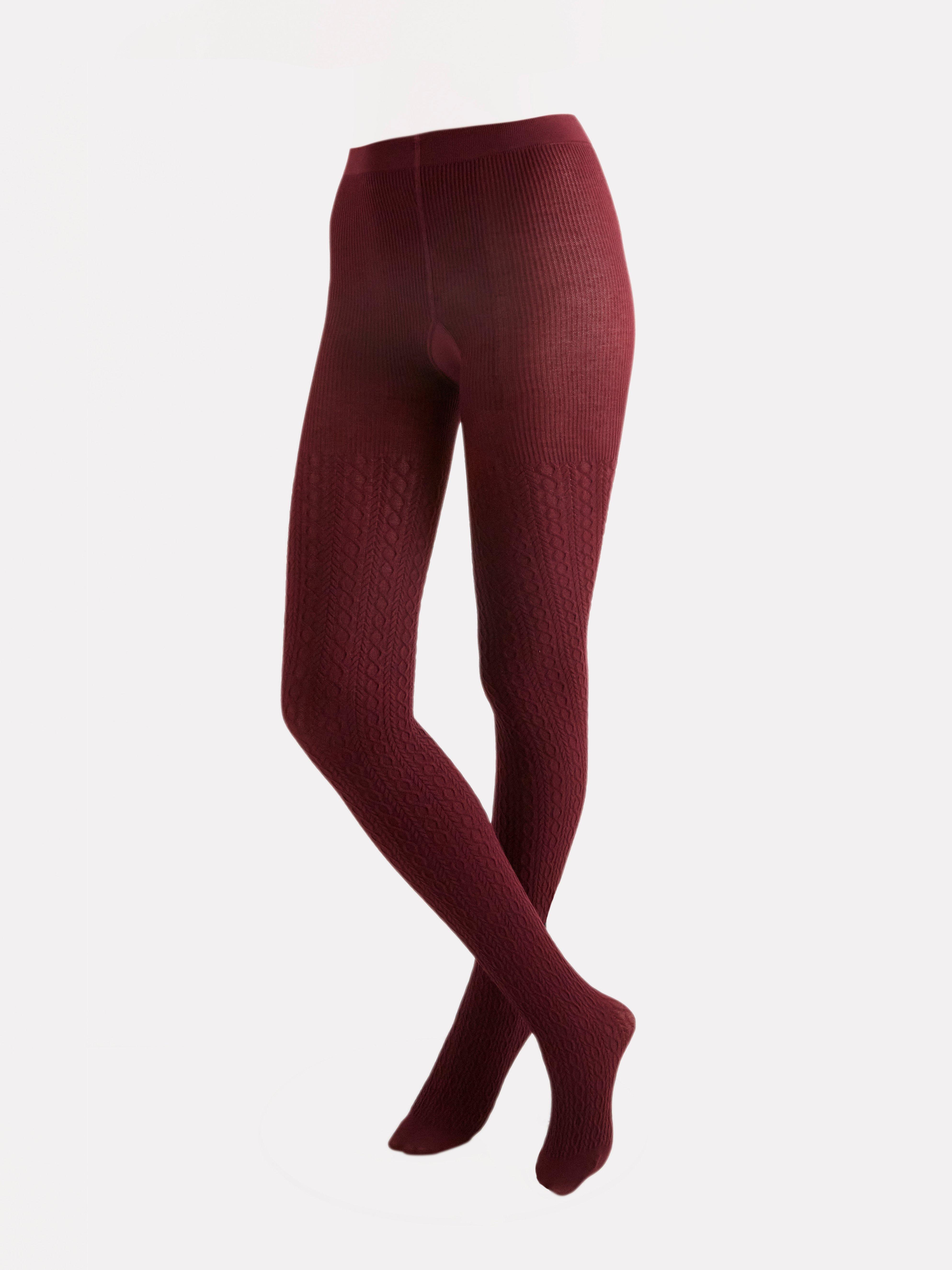 Women's cable outlet knit tights uk