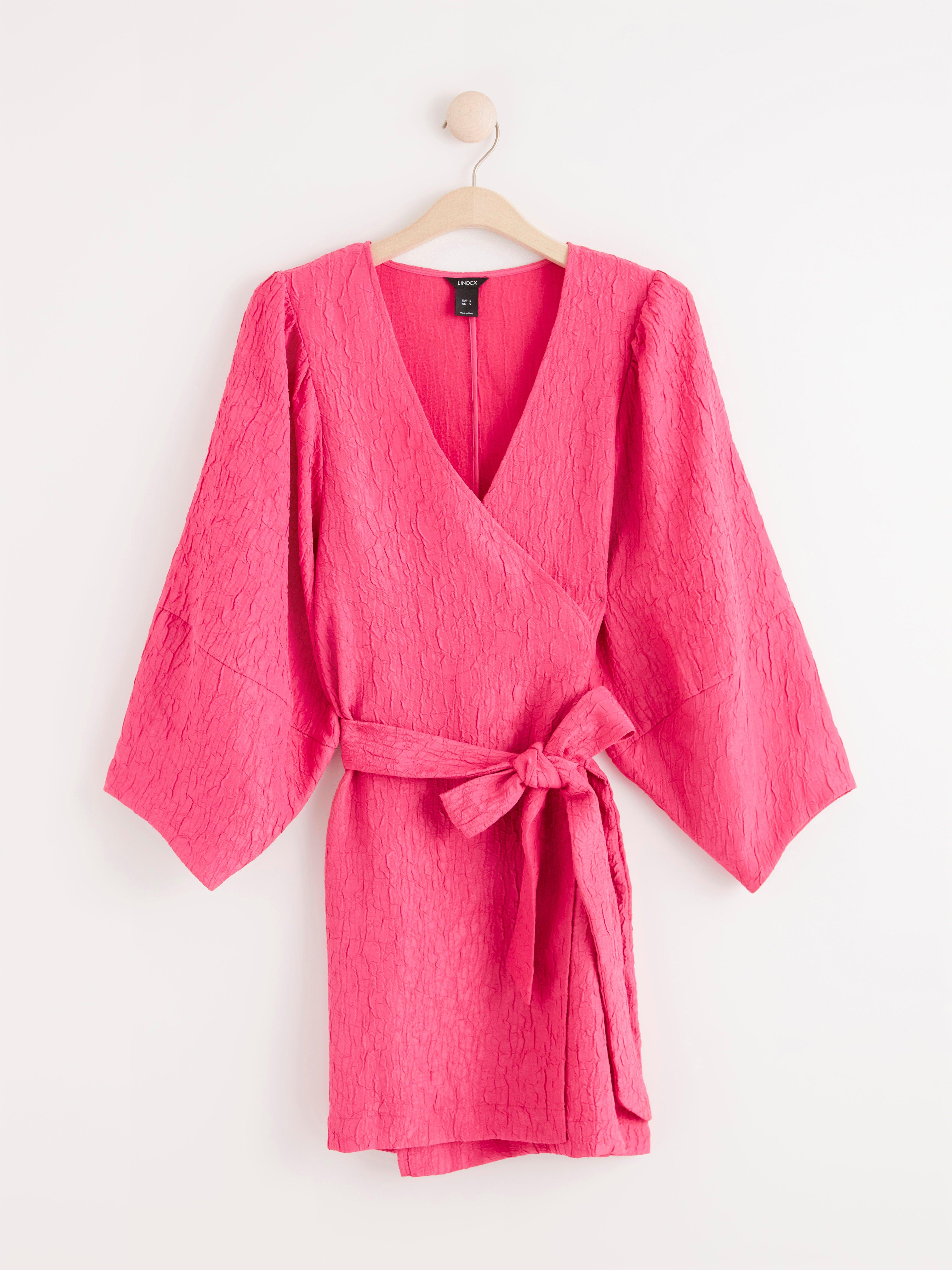 strapless open back dress Glamorous Ruffle Wrap Mini Dress main image 1