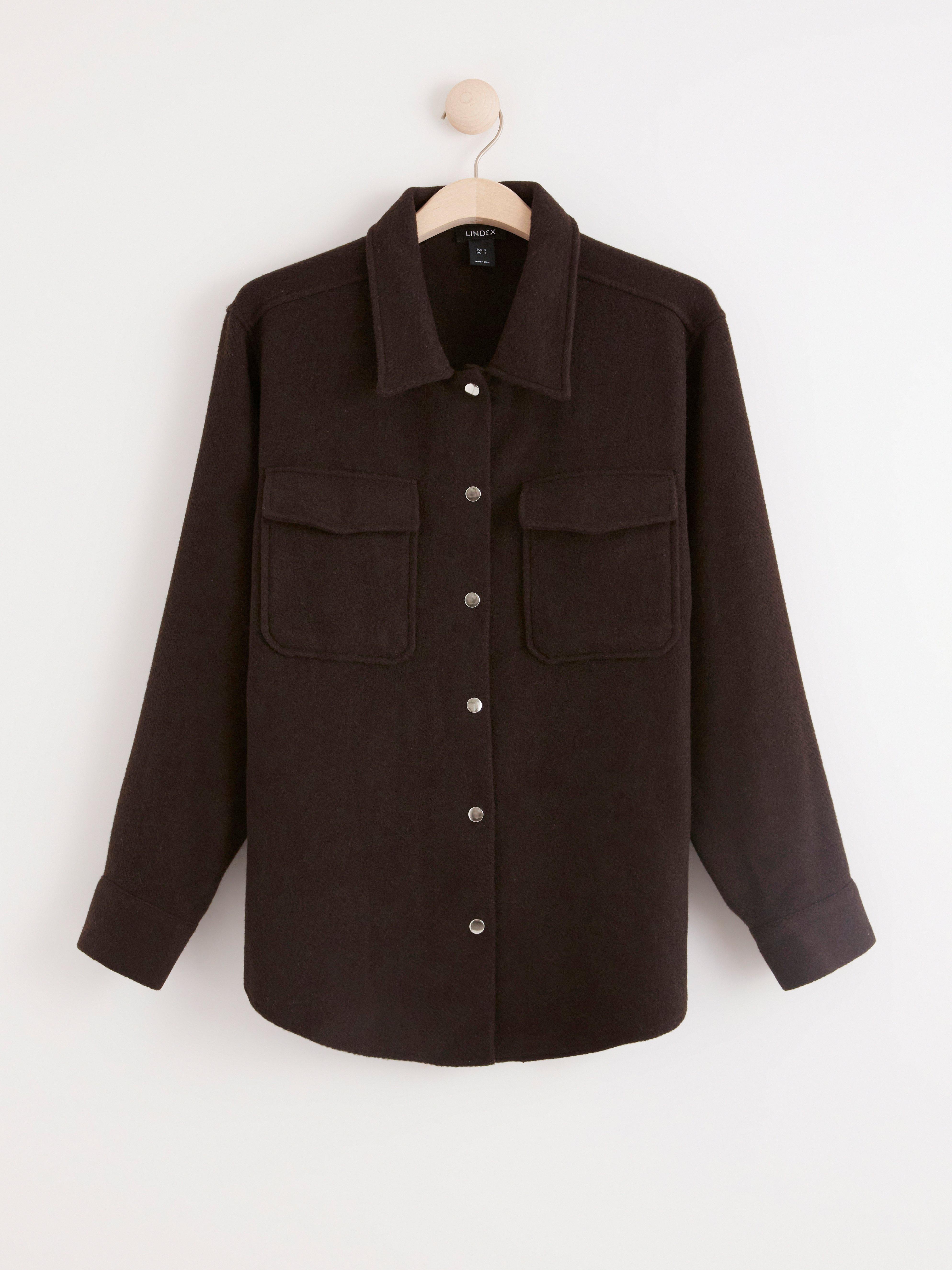 Skjortjacka - Dam - Brun