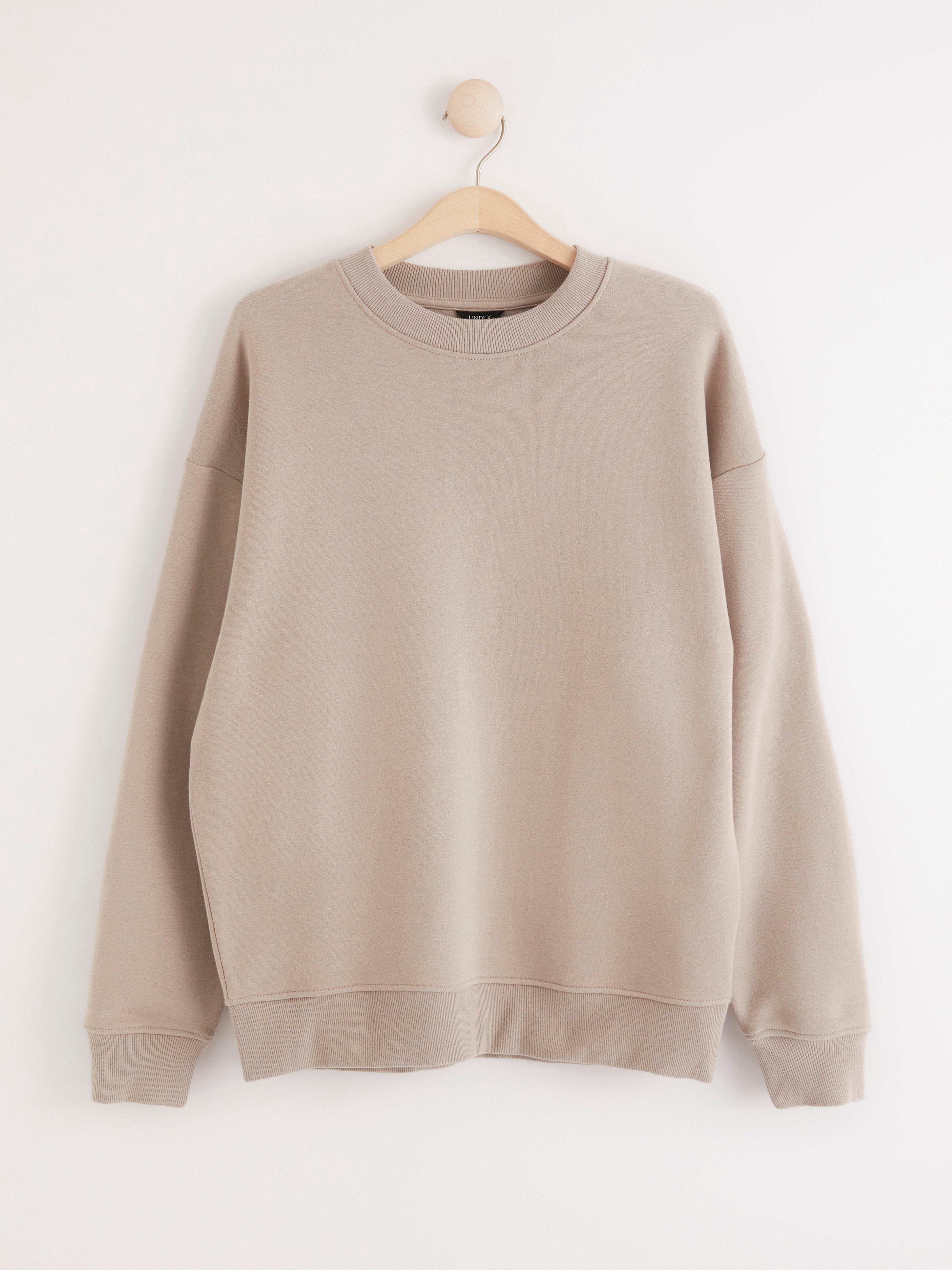 sweatshirt beige oversized