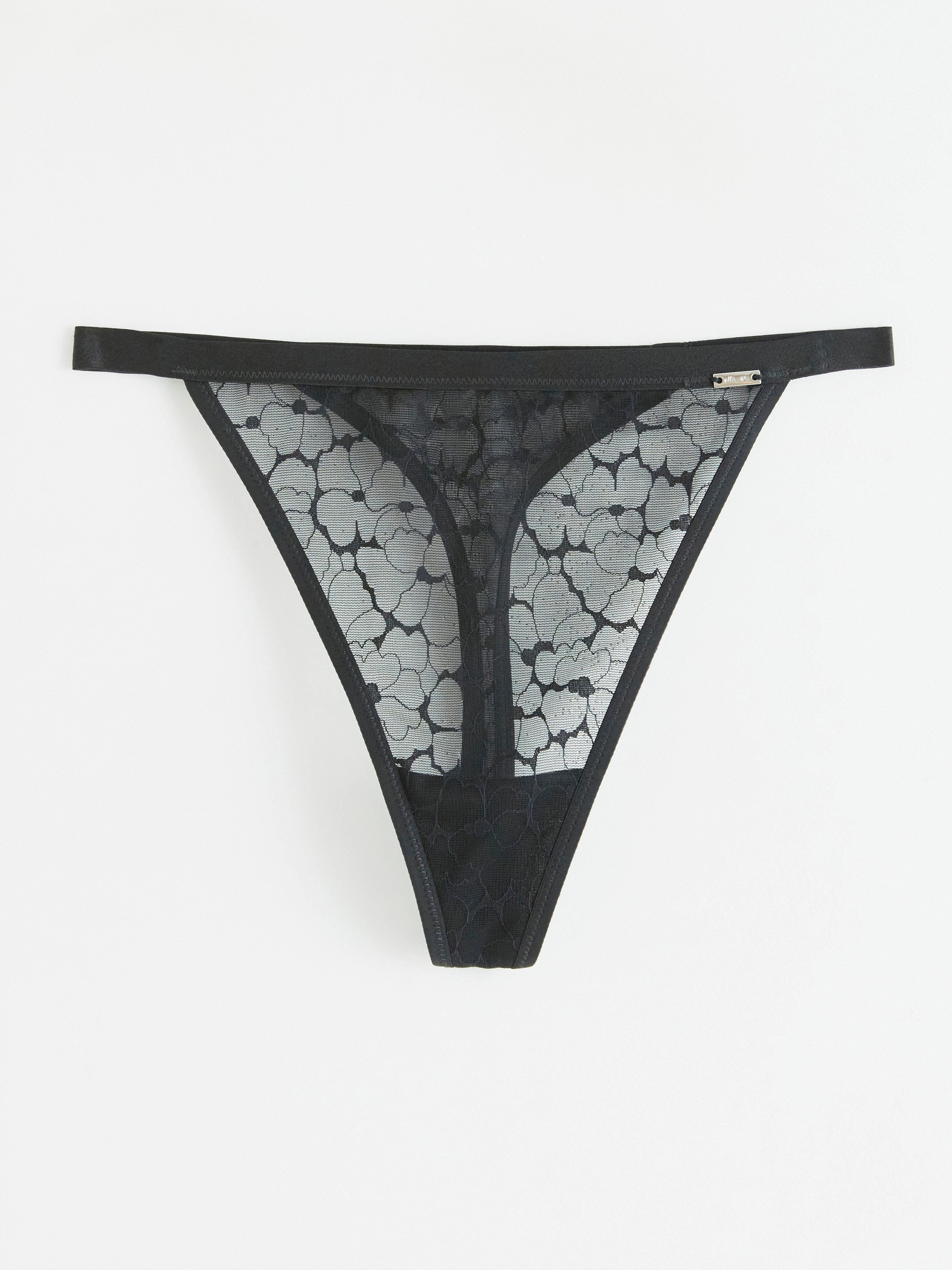 Thong Low - Lingerie - Black