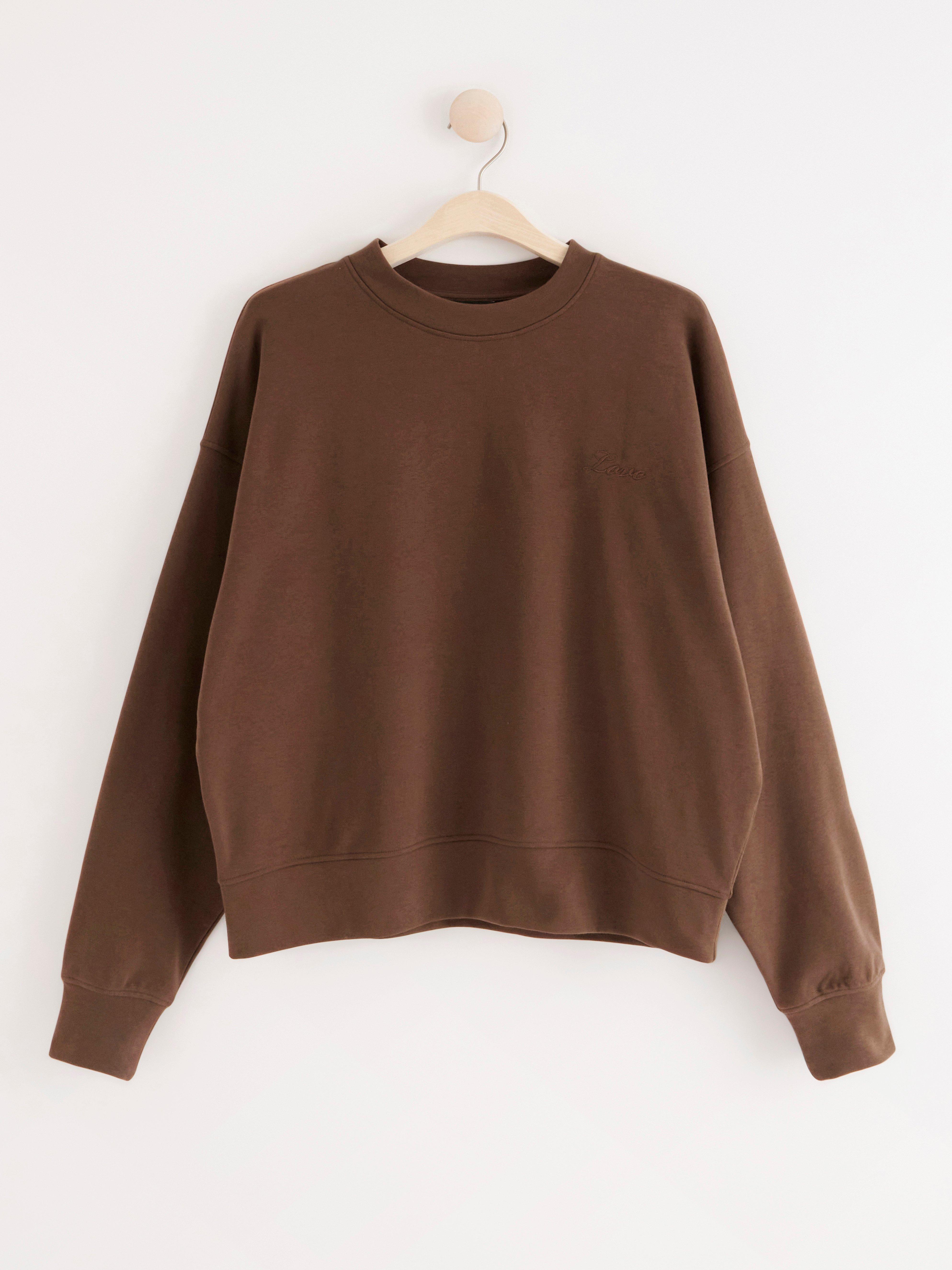 Collegepusero - Naiset - Ruskea