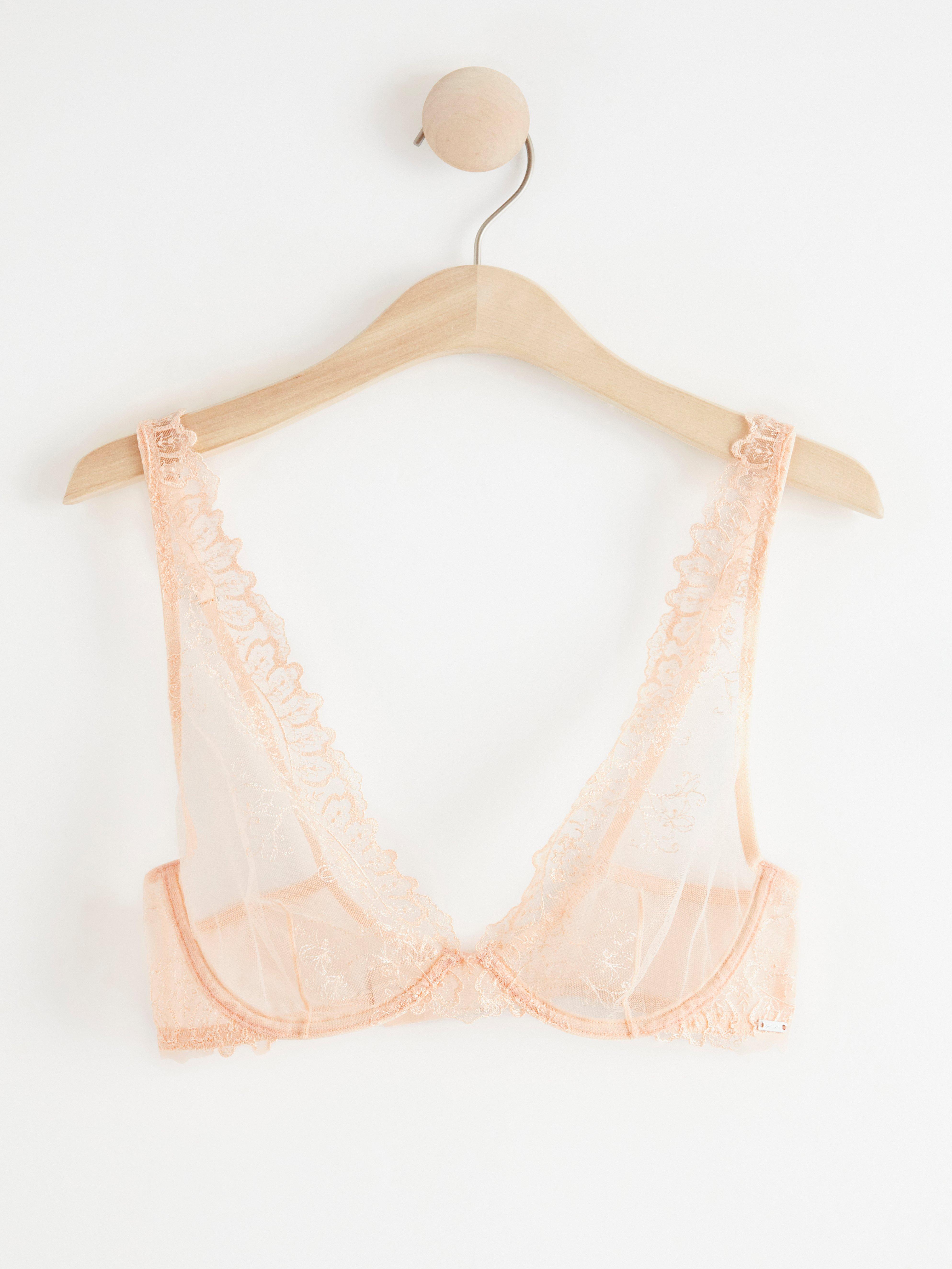 Unpadded Bra - Lingerie - Coral