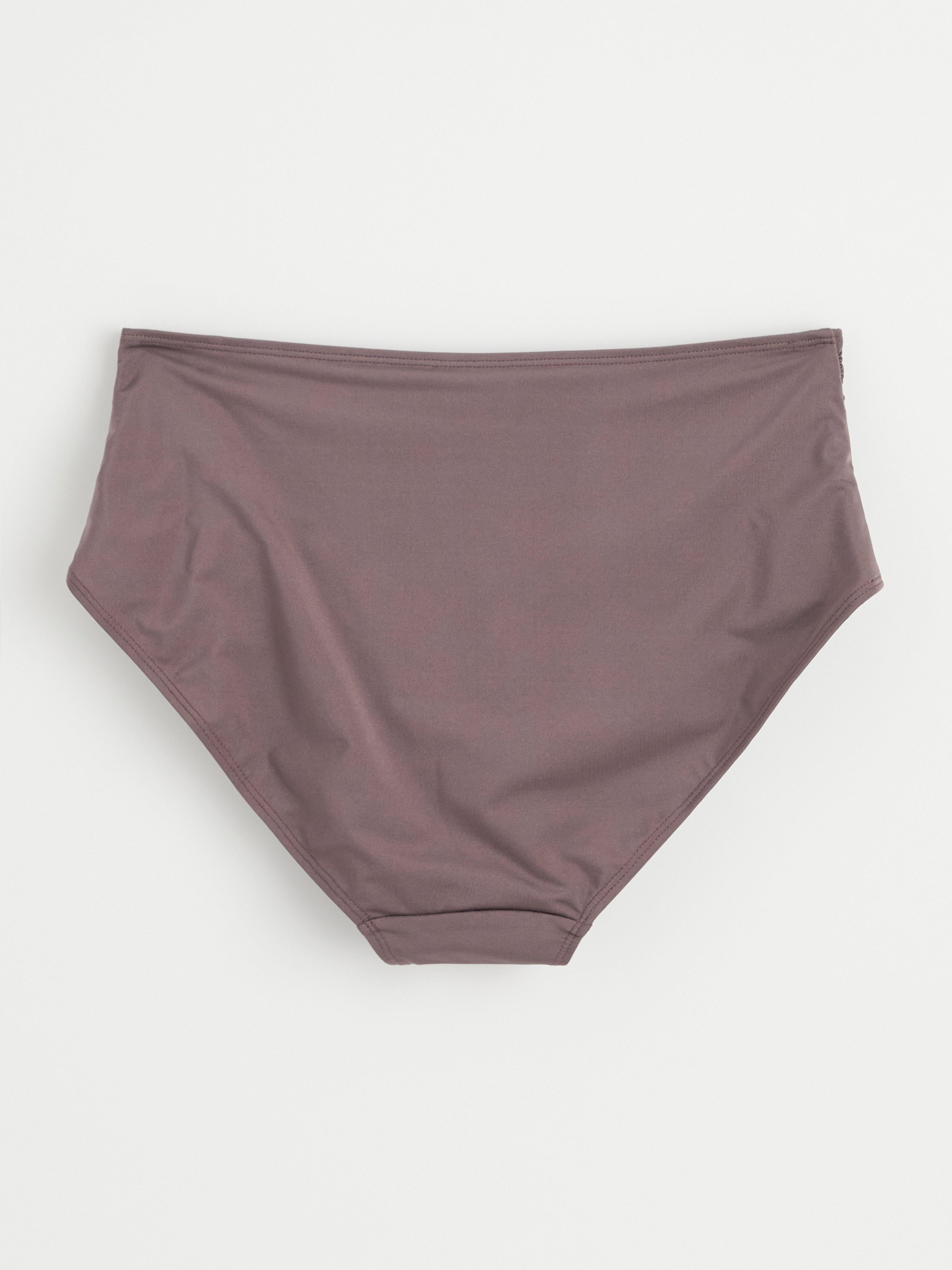 Bikini med høyt liv - Undertøy - Brun