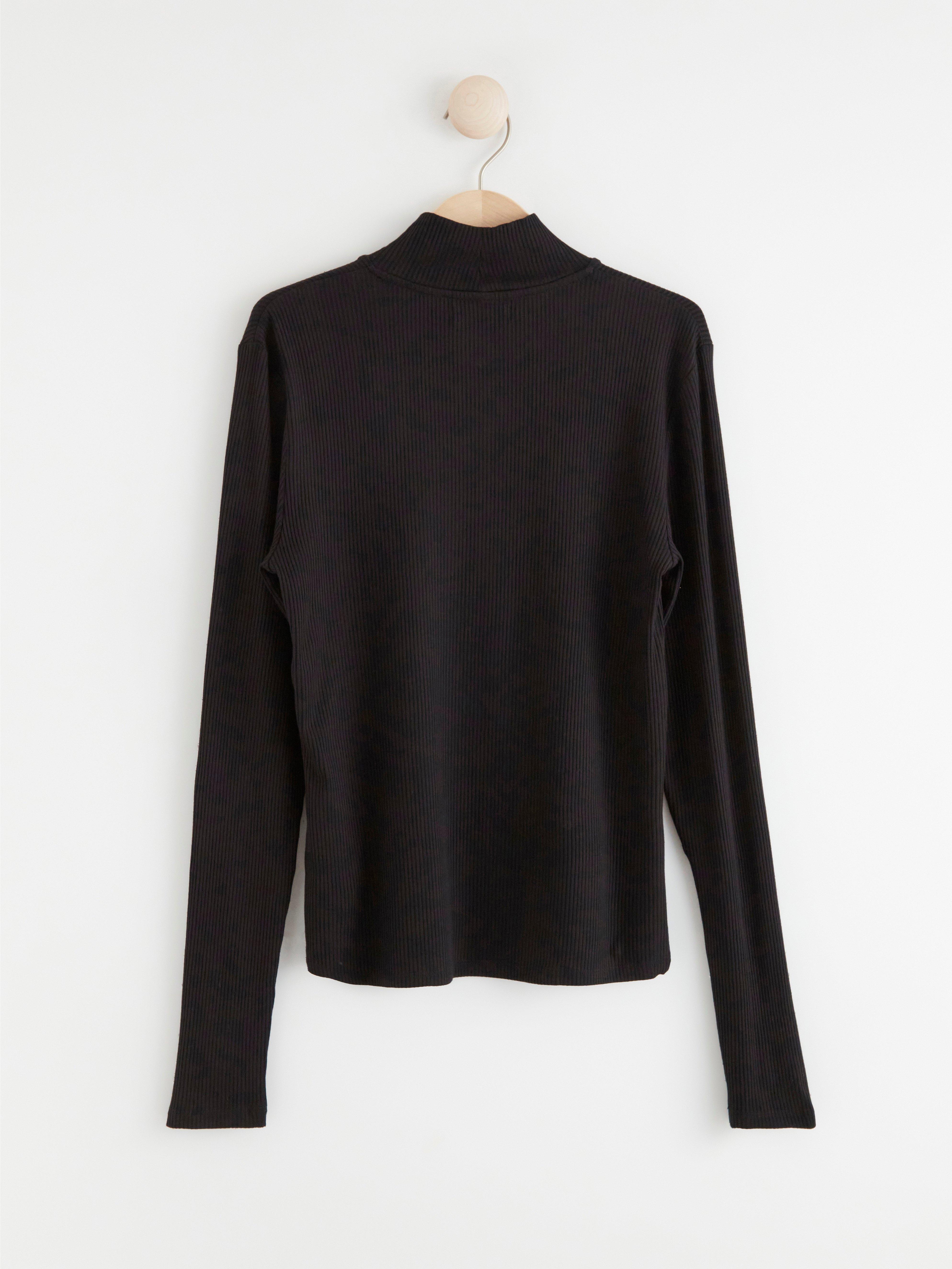 Roller Neck Top - Womens Wear - Black