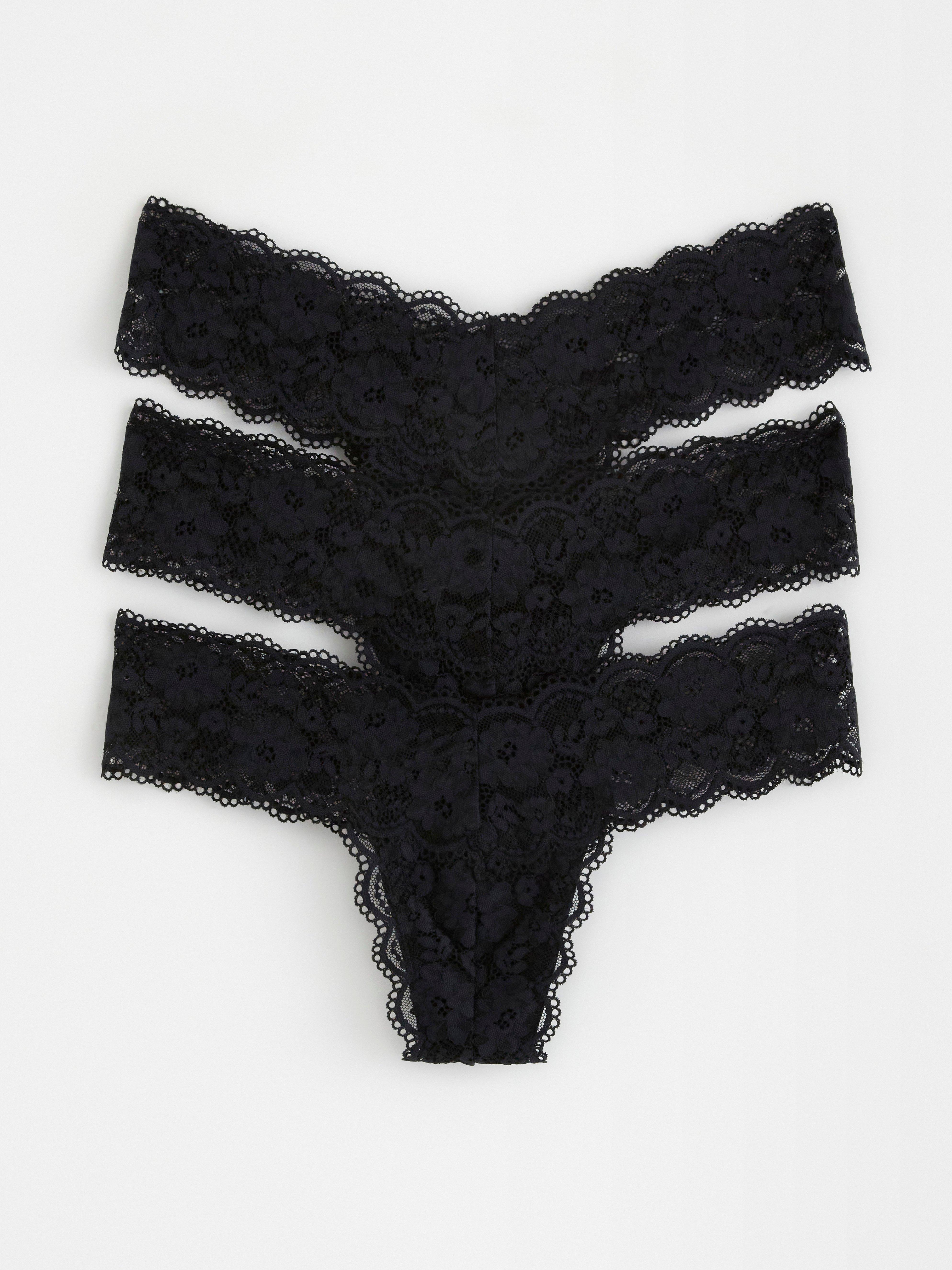 Thong Low - Lingerie - Black