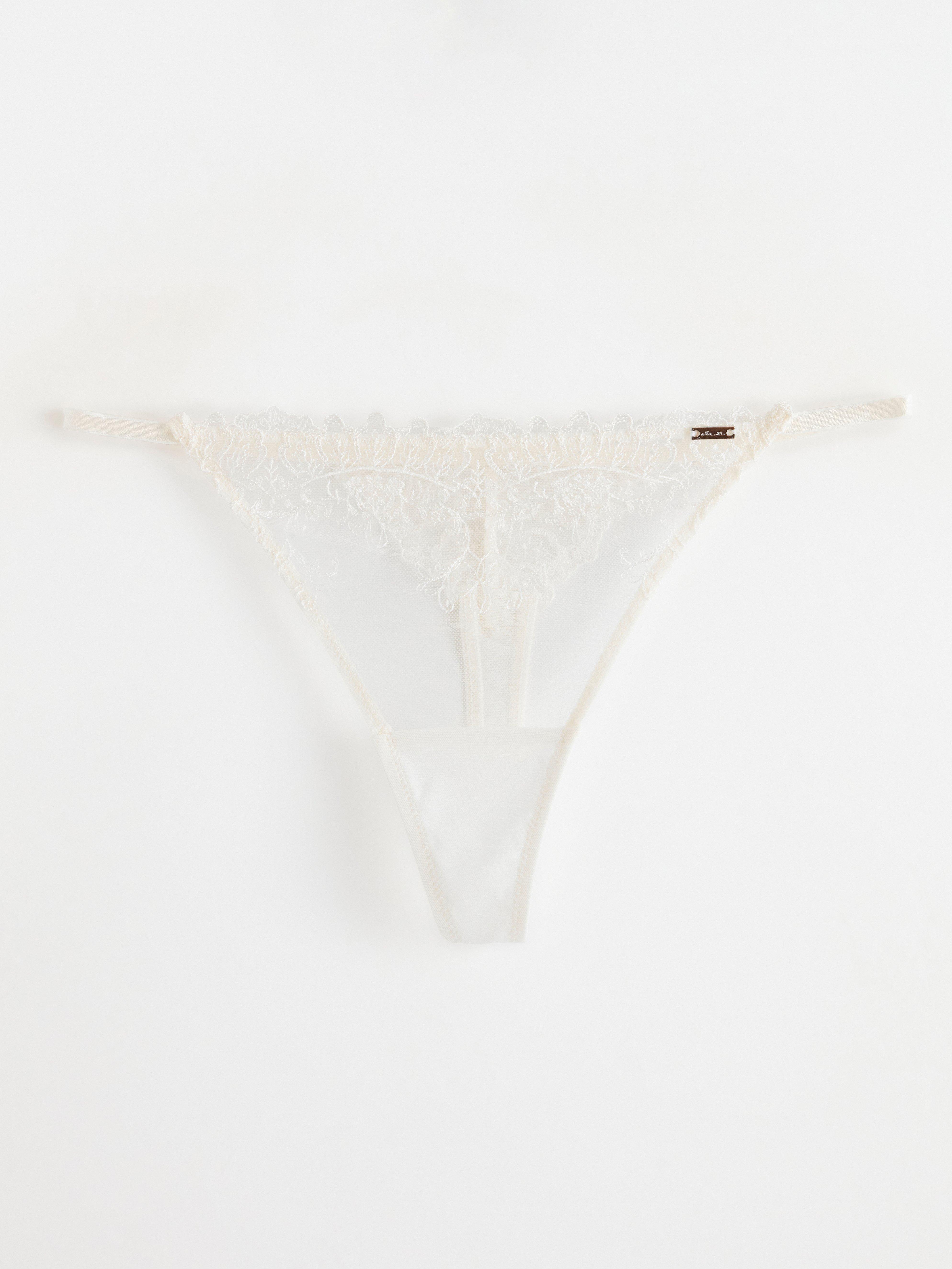 Thong Low - Lingerie - White