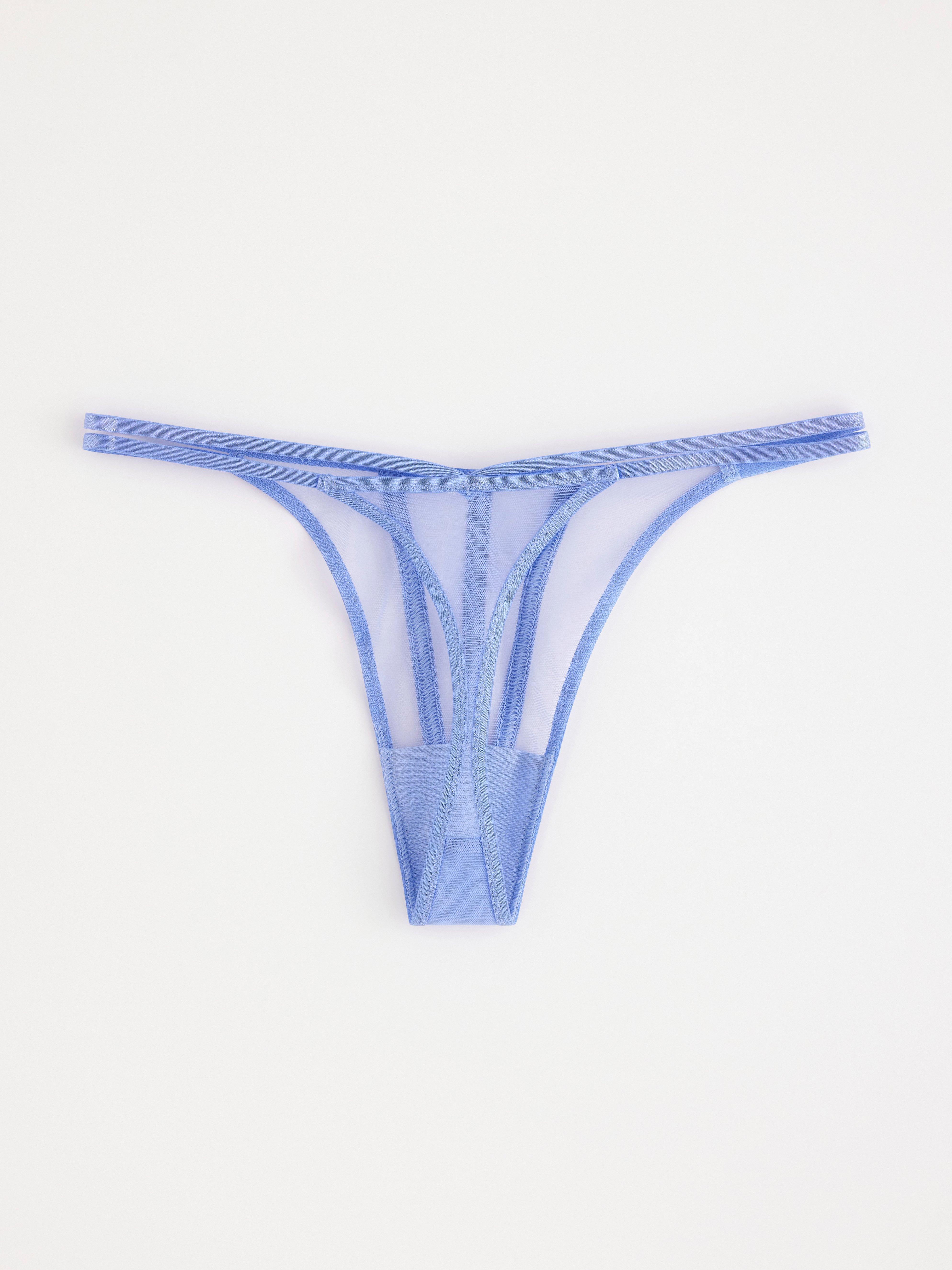 Thong High - Lingerie - Blue