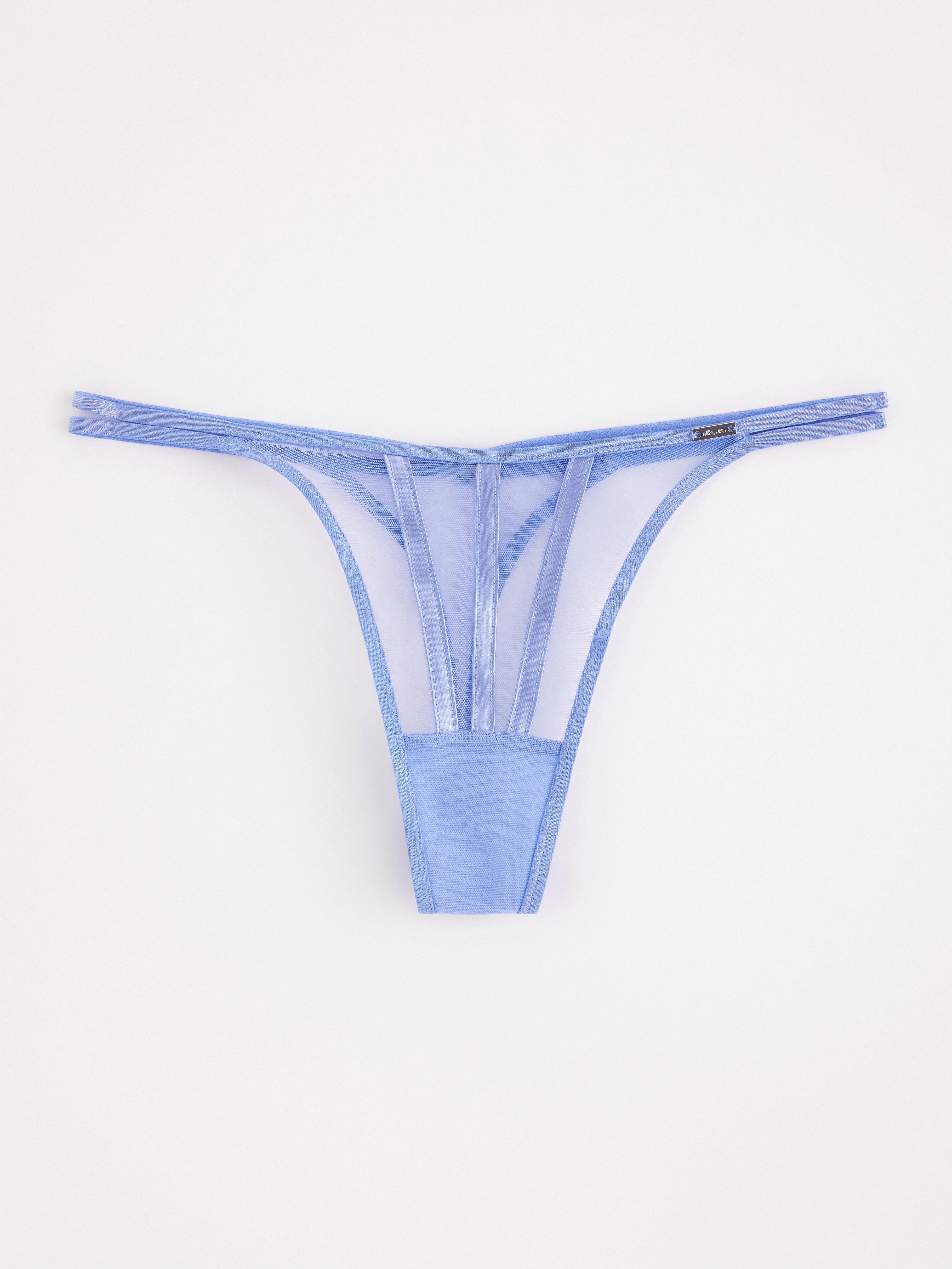 Thong High - Lingerie - Blue