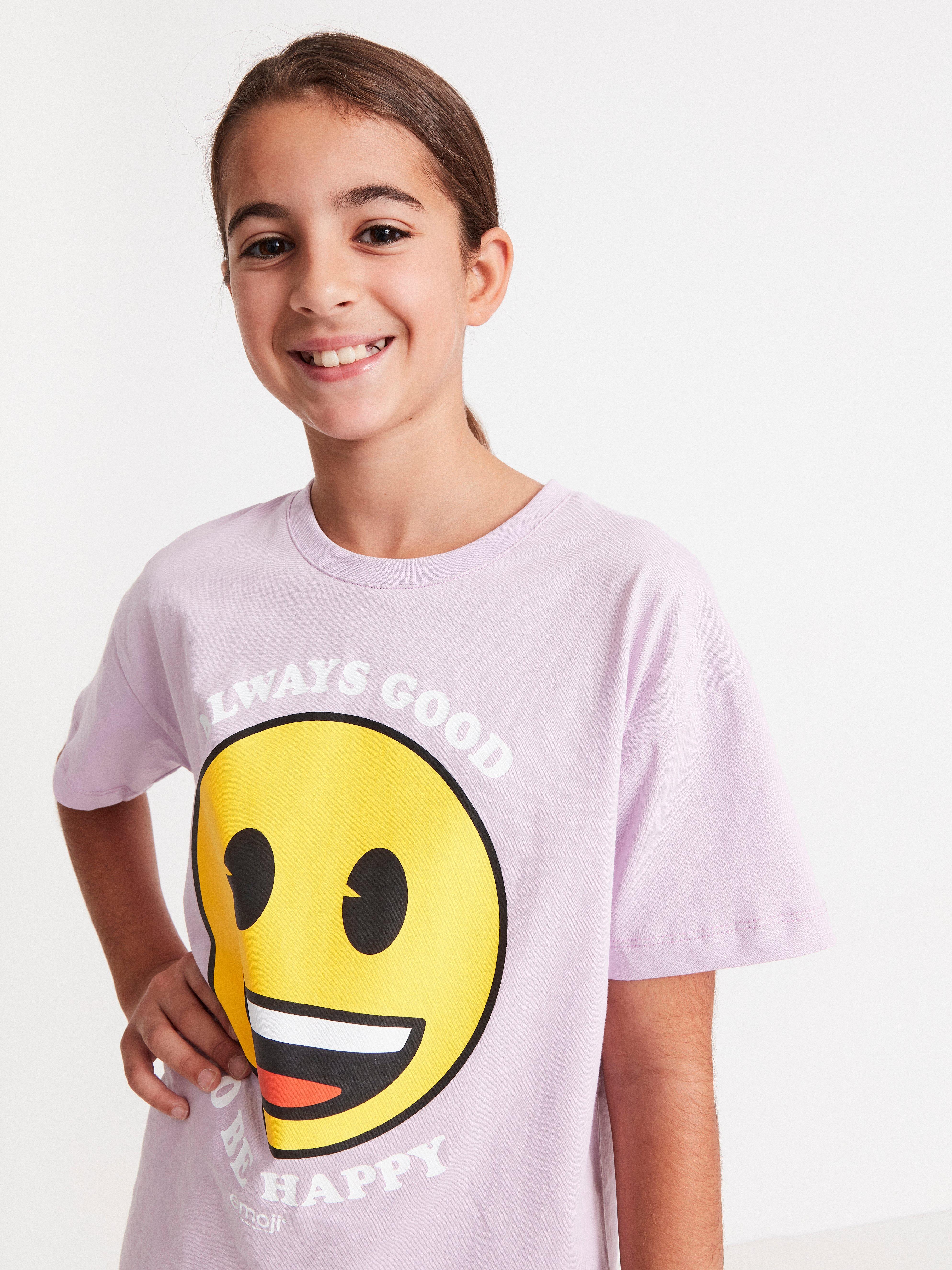 T-shirt med Emoji®-tryck