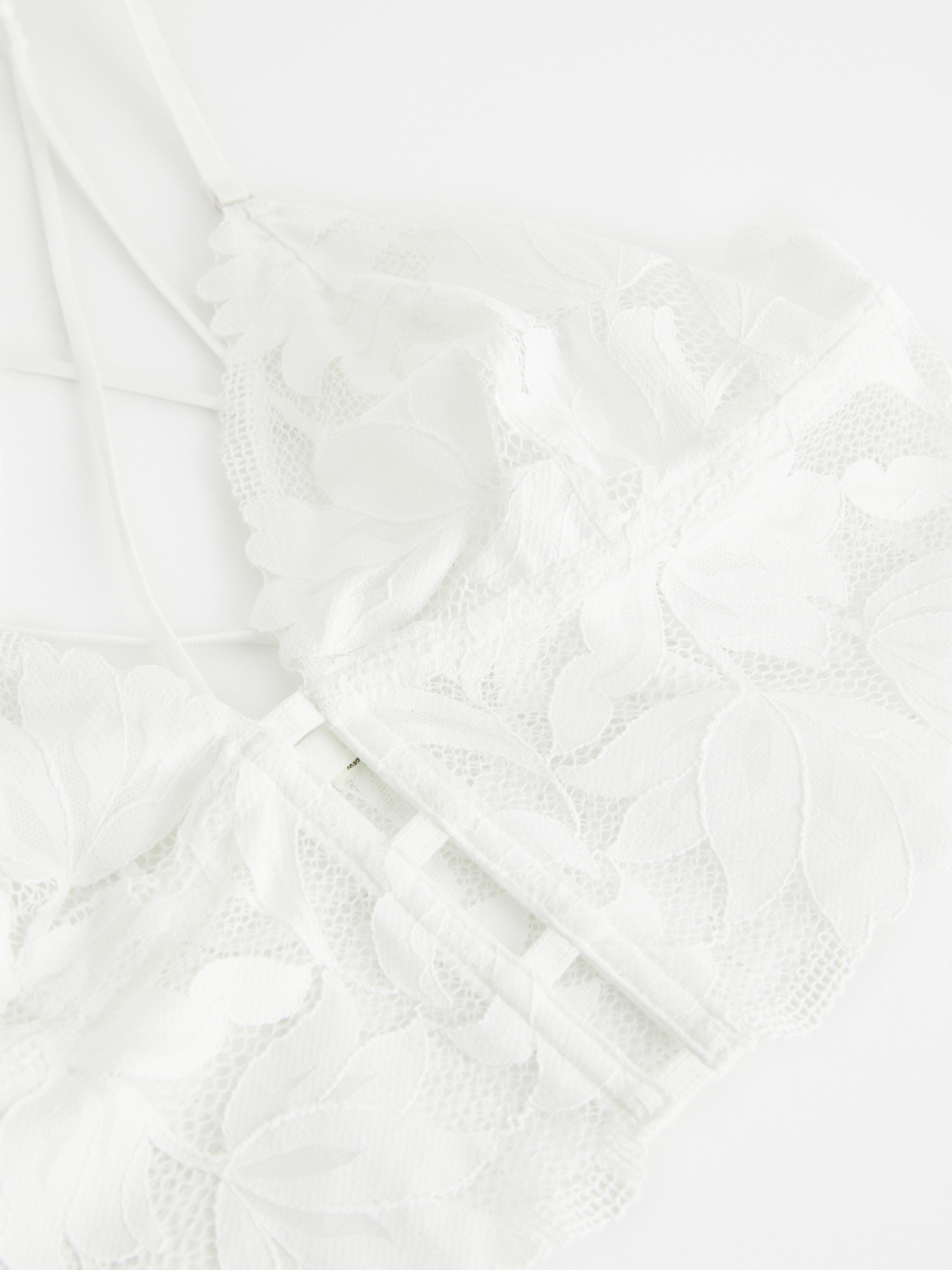 Rintaliivit ilman toppauksia (bralette) - Alusvaatteet - Valkoinen
