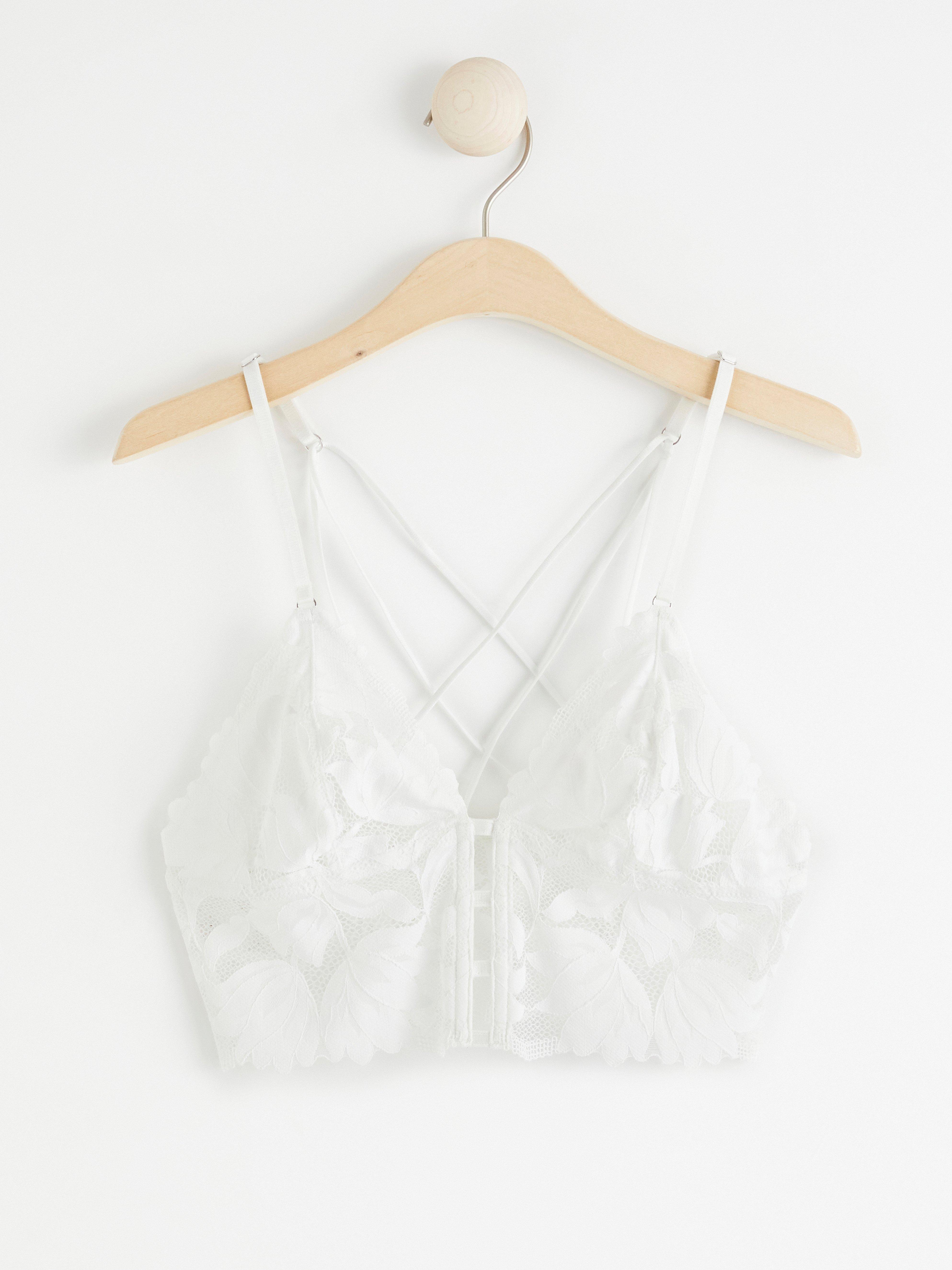 Rintaliivit ilman toppauksia (bralette) - Alusvaatteet - Valkoinen