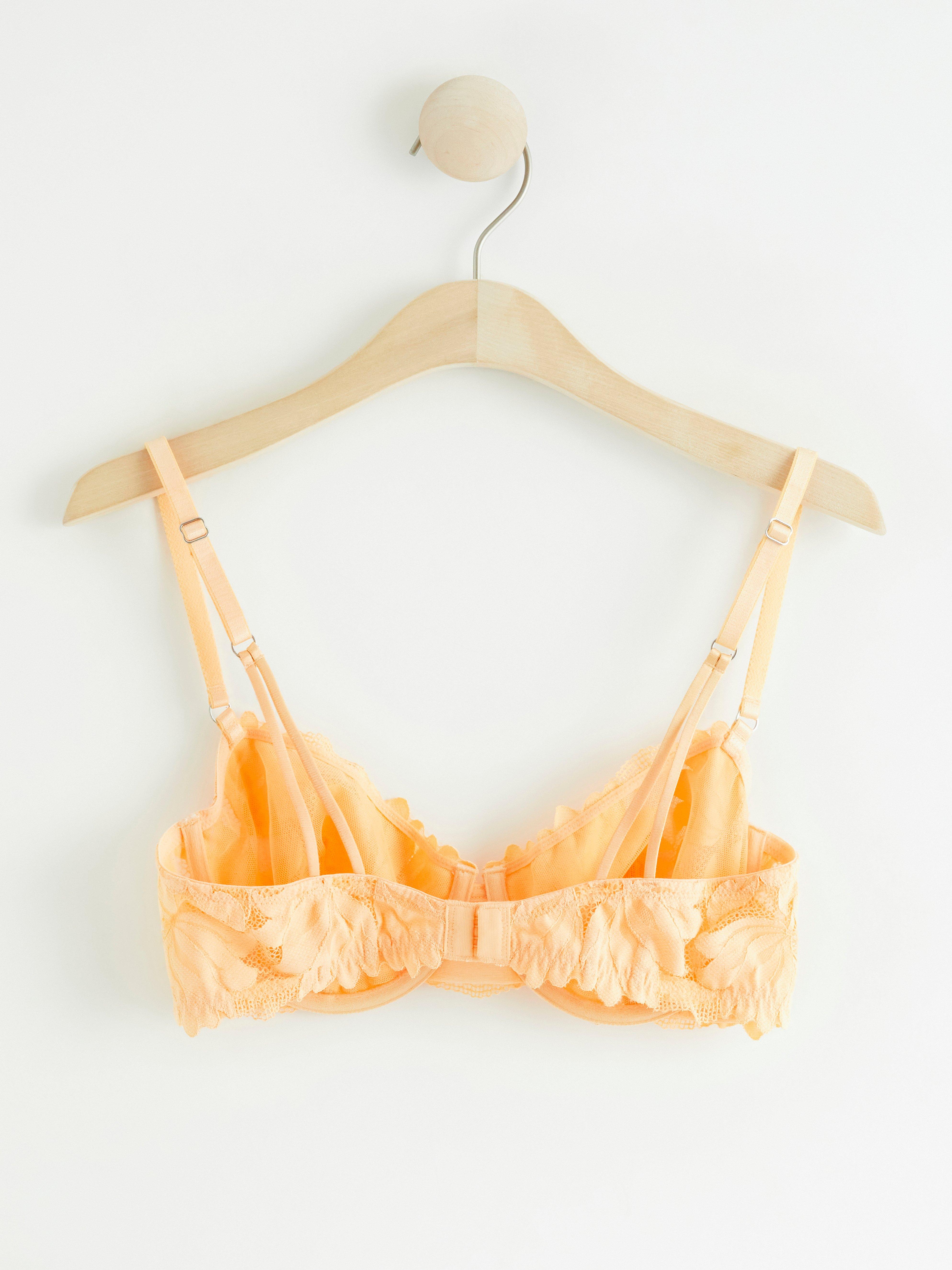 Unpadded Bra - Lingerie - Orange
