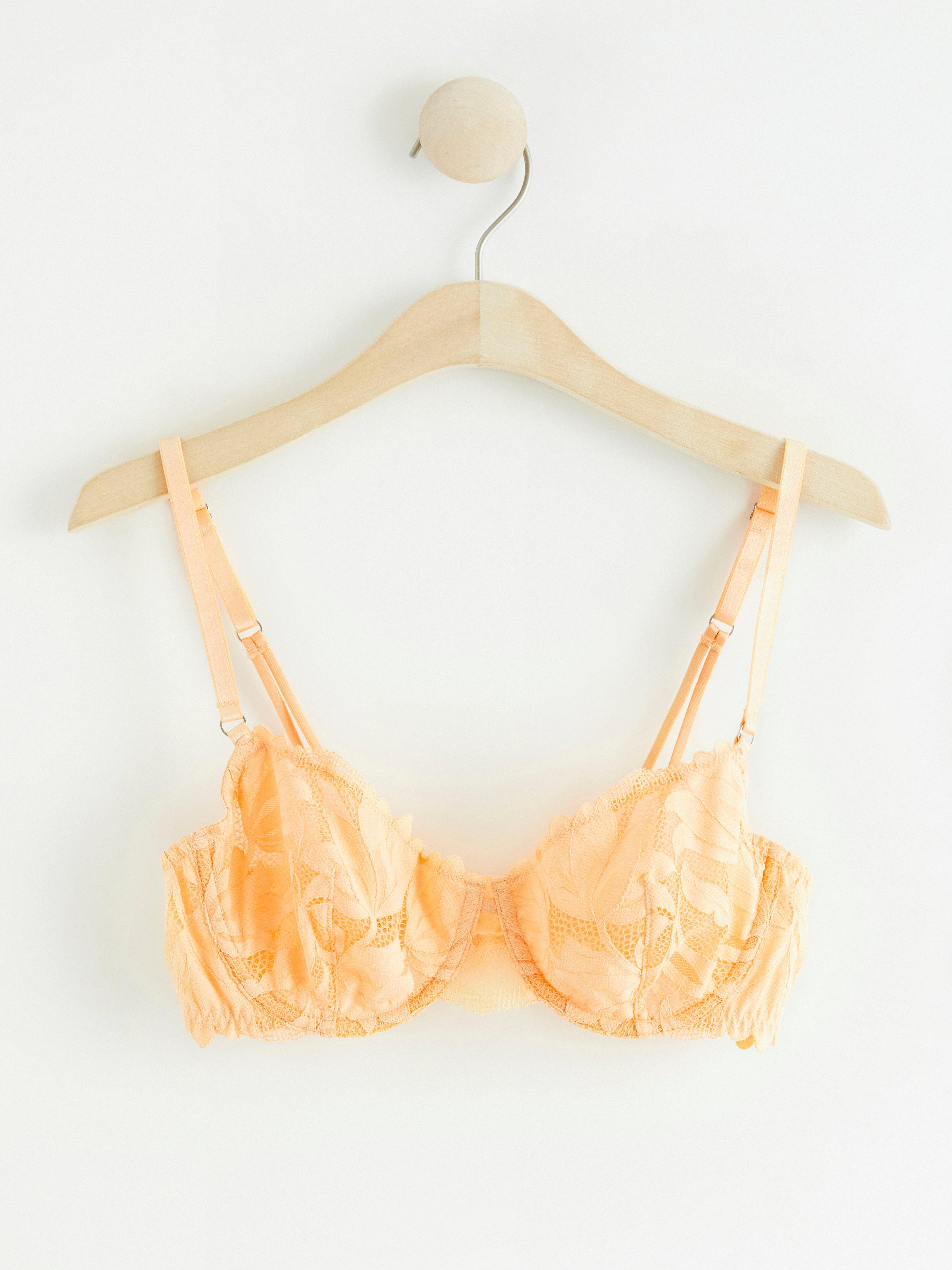 Unpadded Bra - Lingerie - Orange