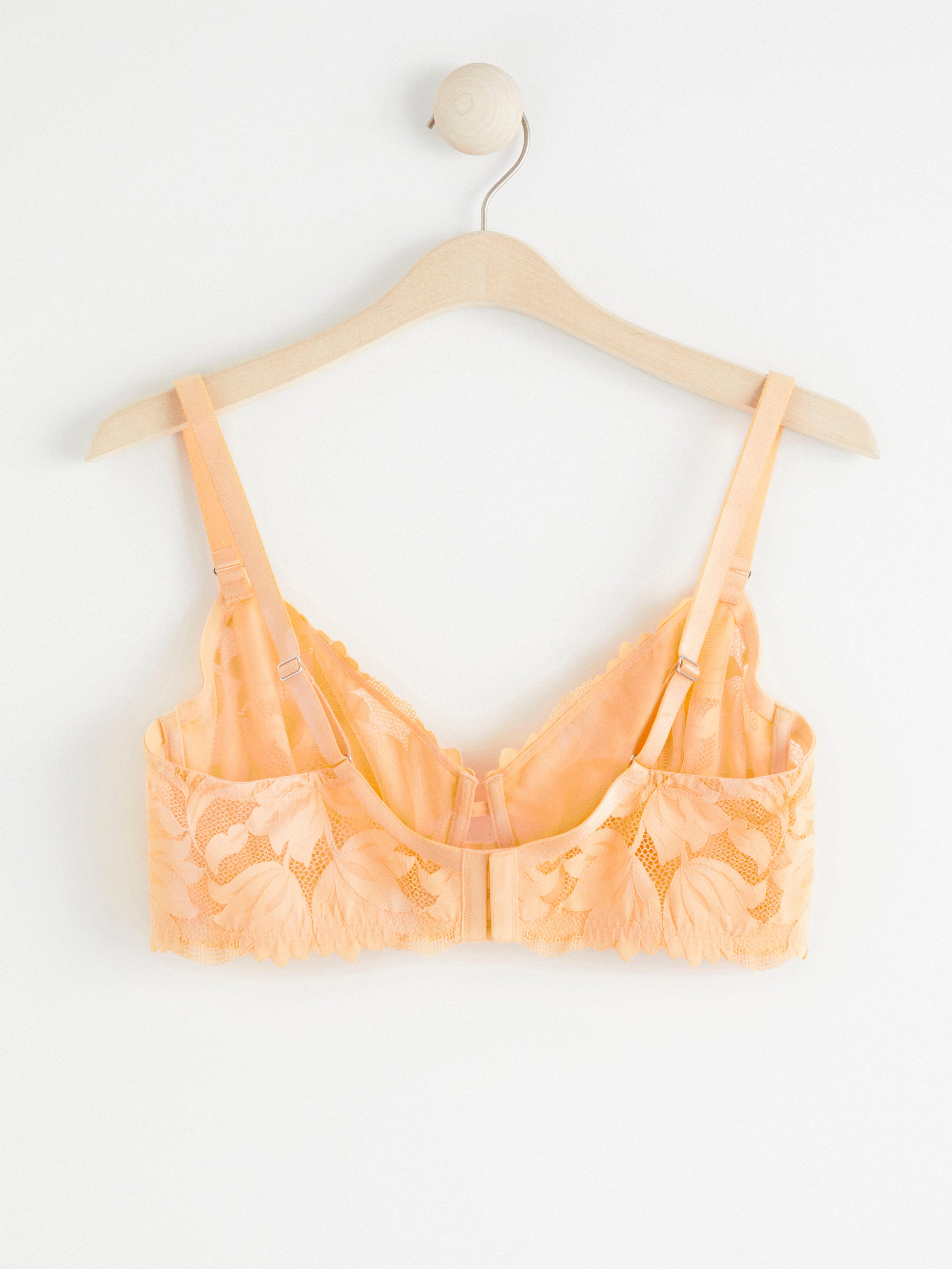 Unpadded Bra - Lingerie - Orange