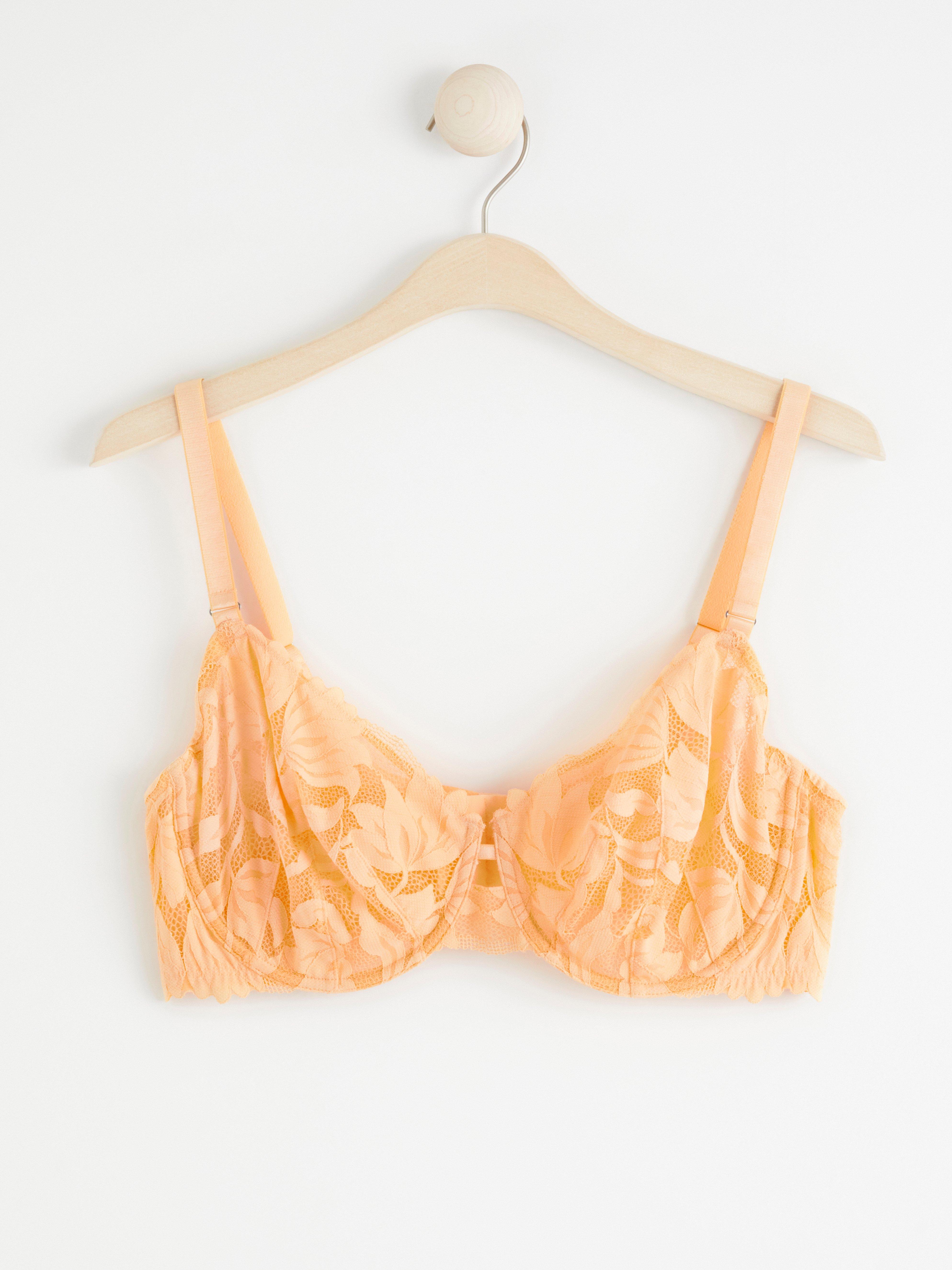Unpadded Bra - Lingerie - Orange