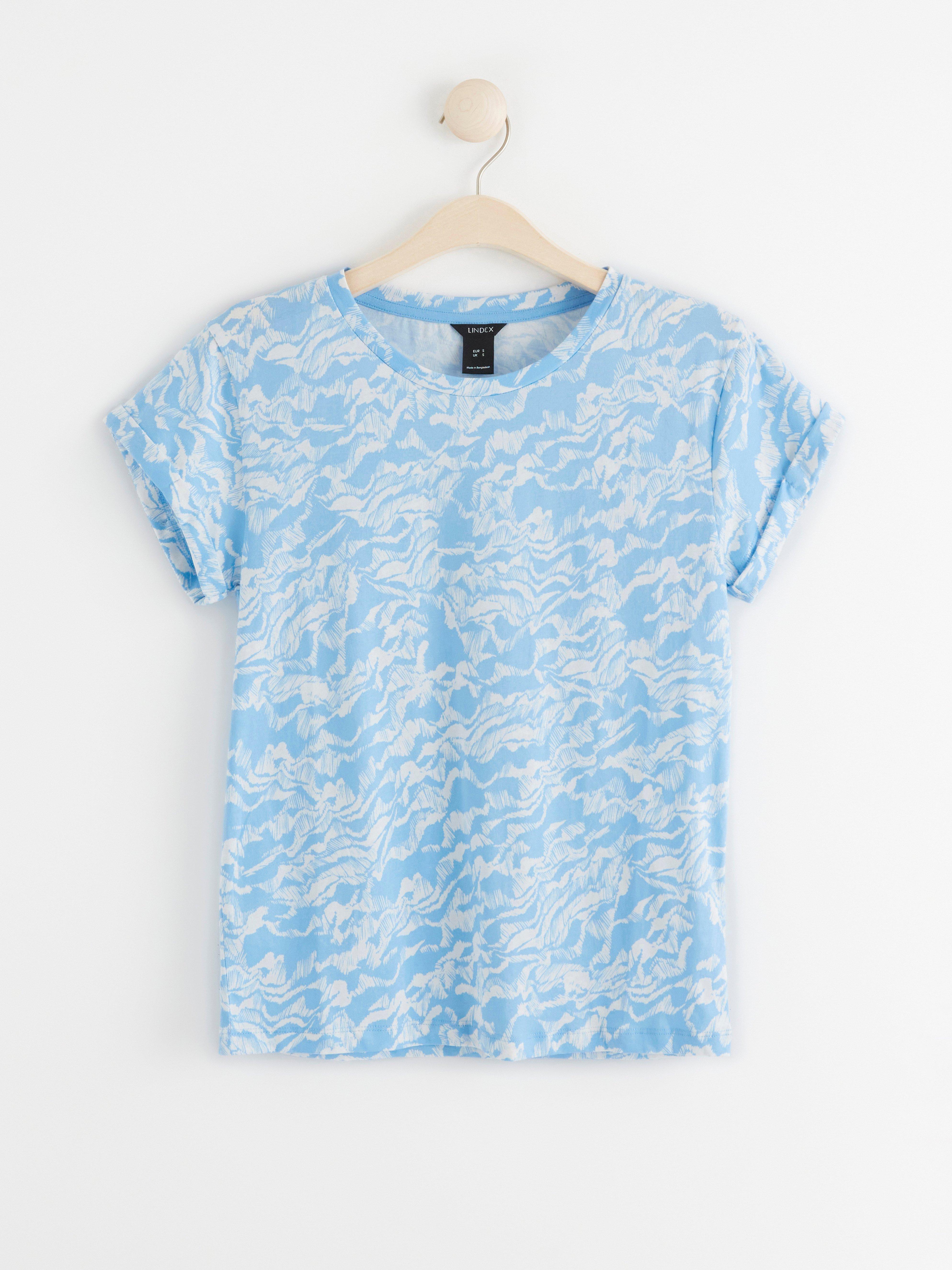 Tričko s krátkym rukávom - Ženy - Modrá