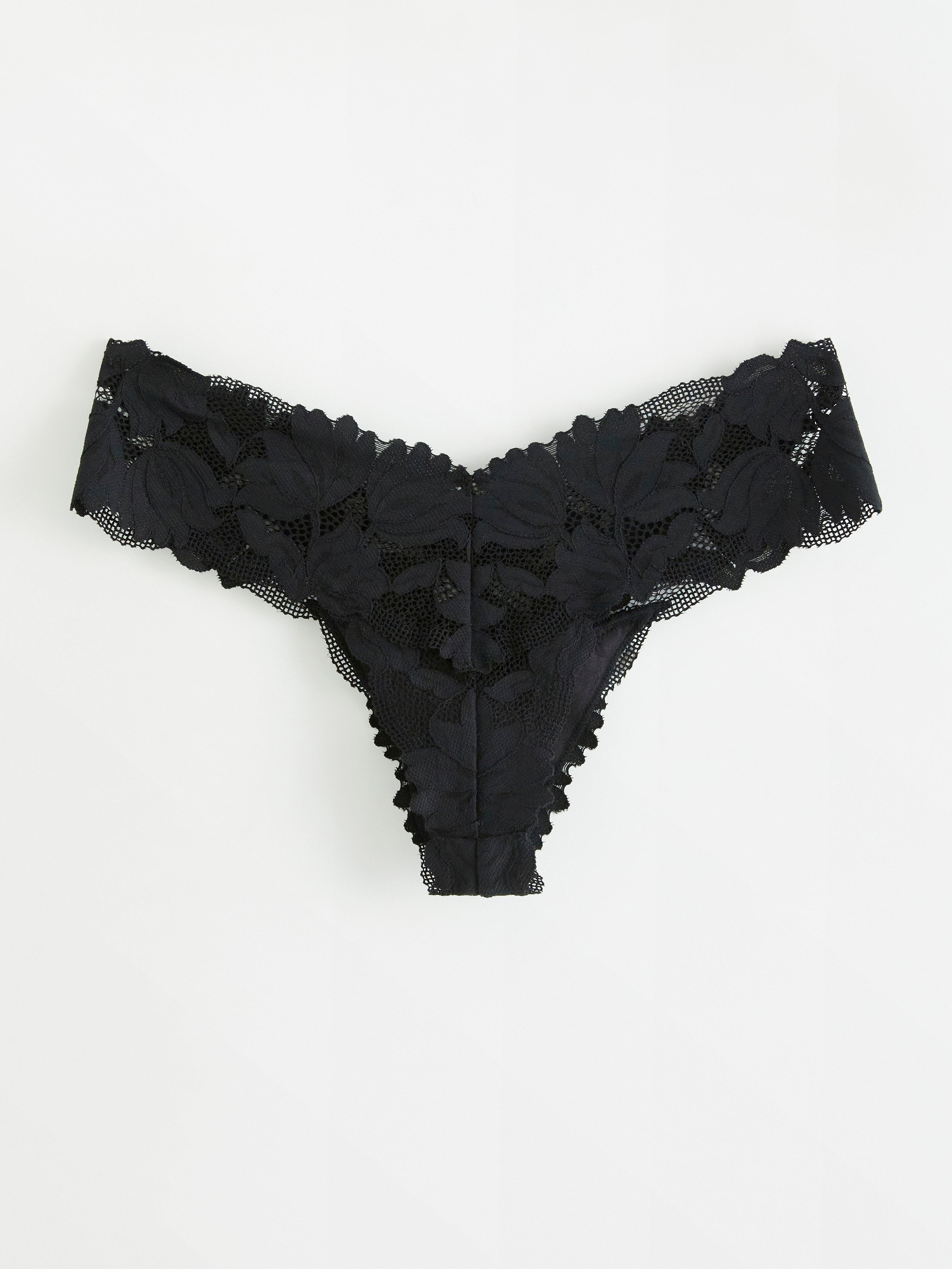 Thong Low - Lingerie - Black