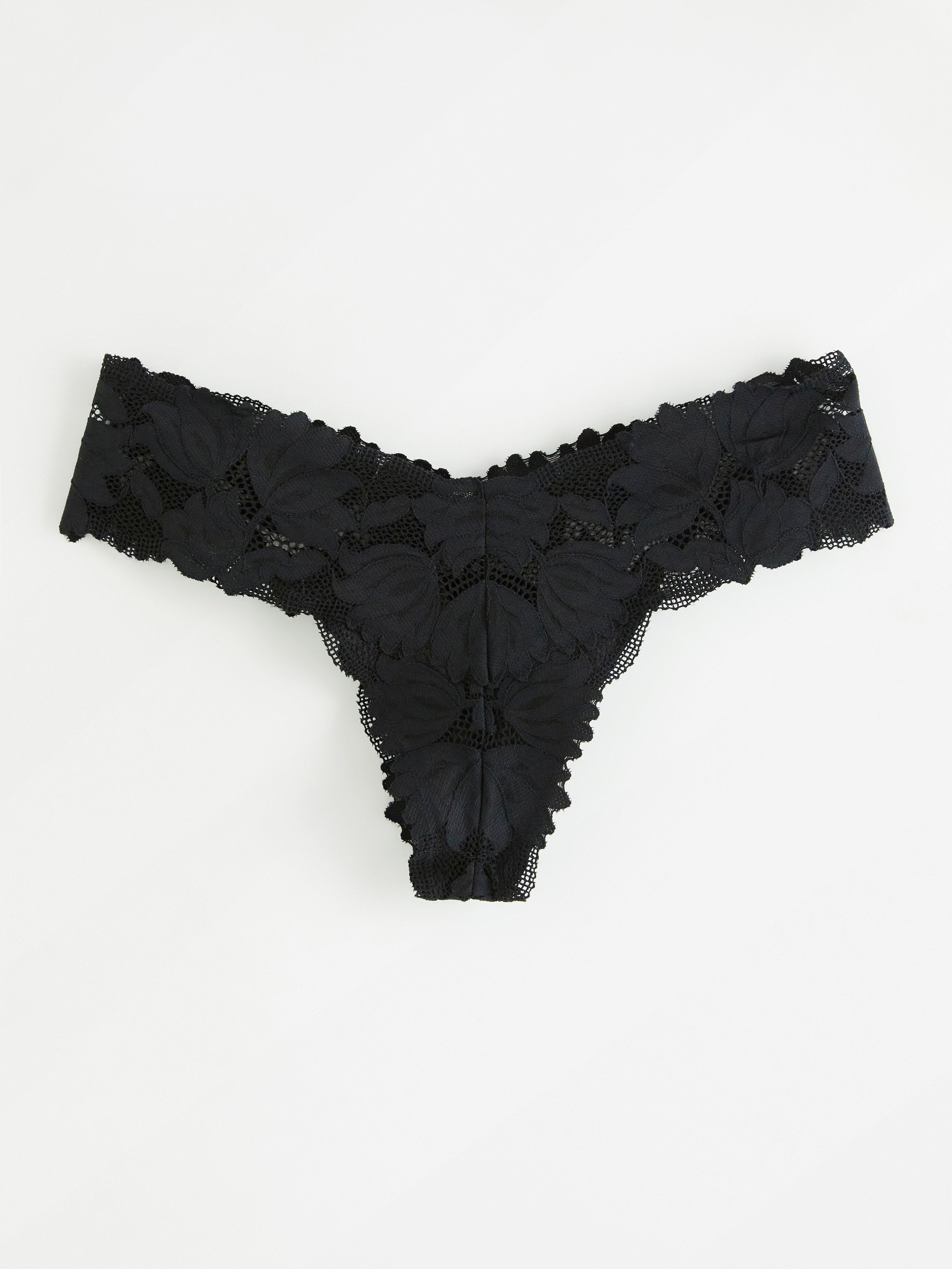 Thong Low - Lingerie - Black