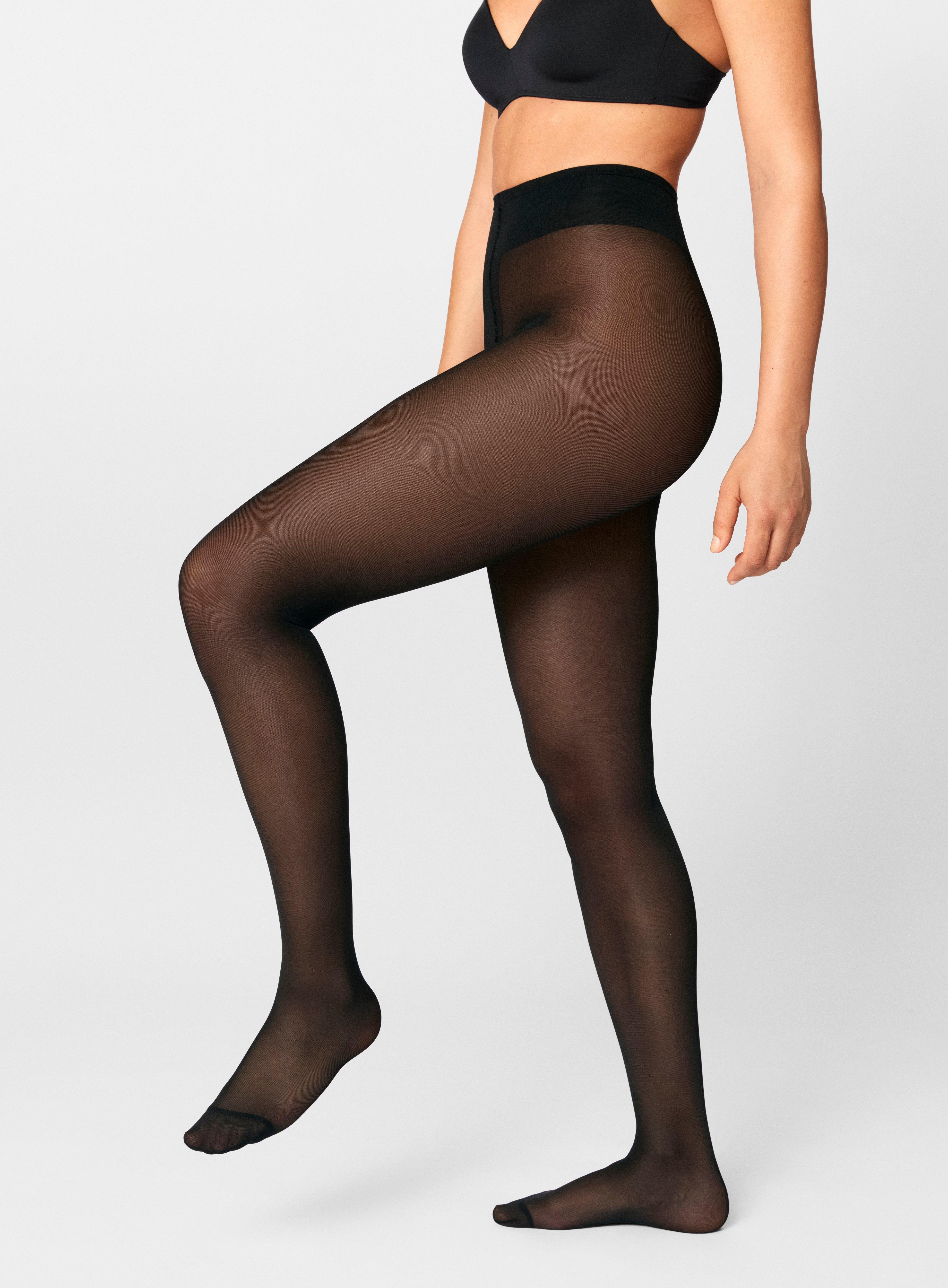 Lindex FIRM SUPPORT - Tights - black 