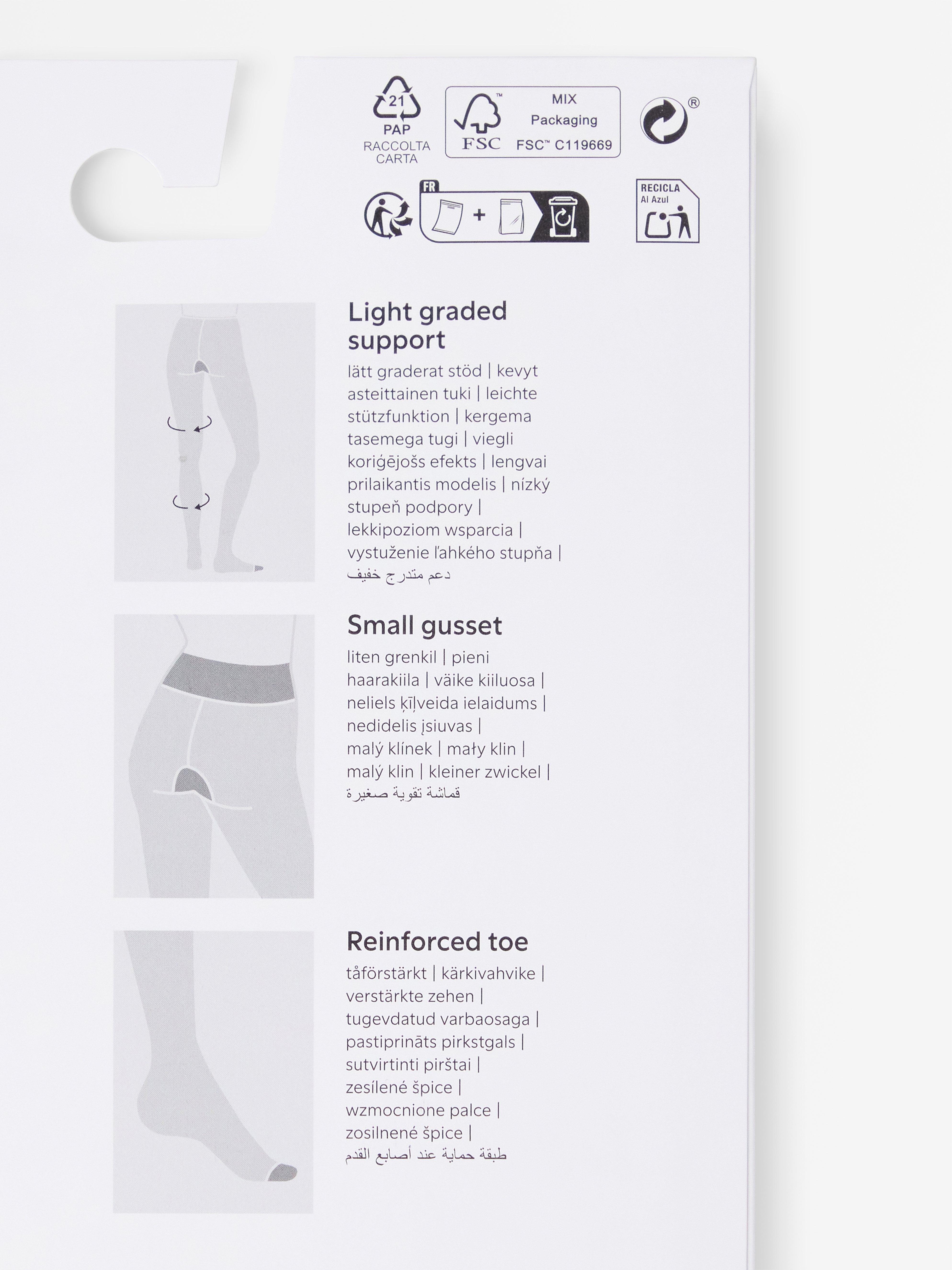 Støttende tights - Undertøy - Svart