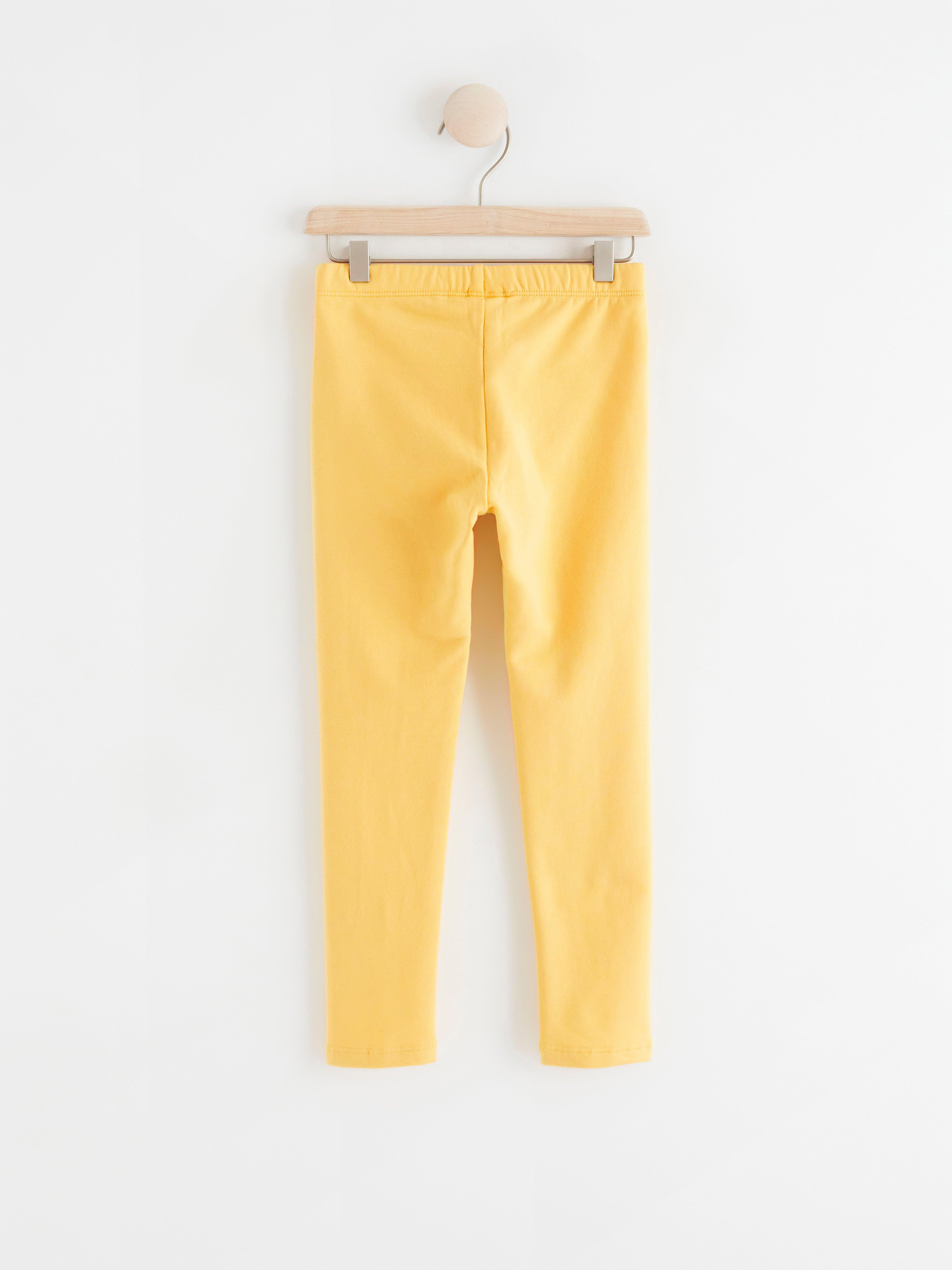 Leggings - Barn - Gul